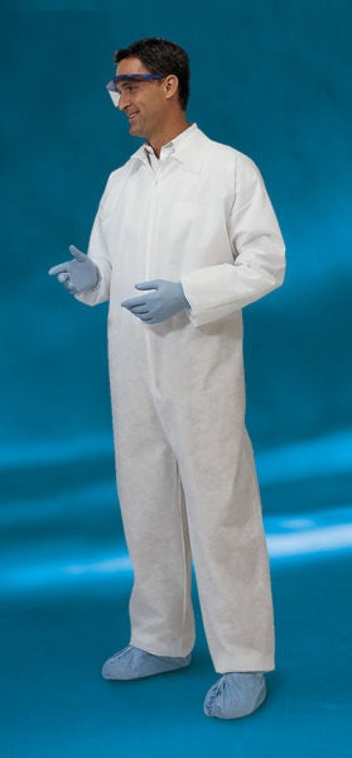 Cardinal - 2200CV Coverall Large White Disposable NonSterile
