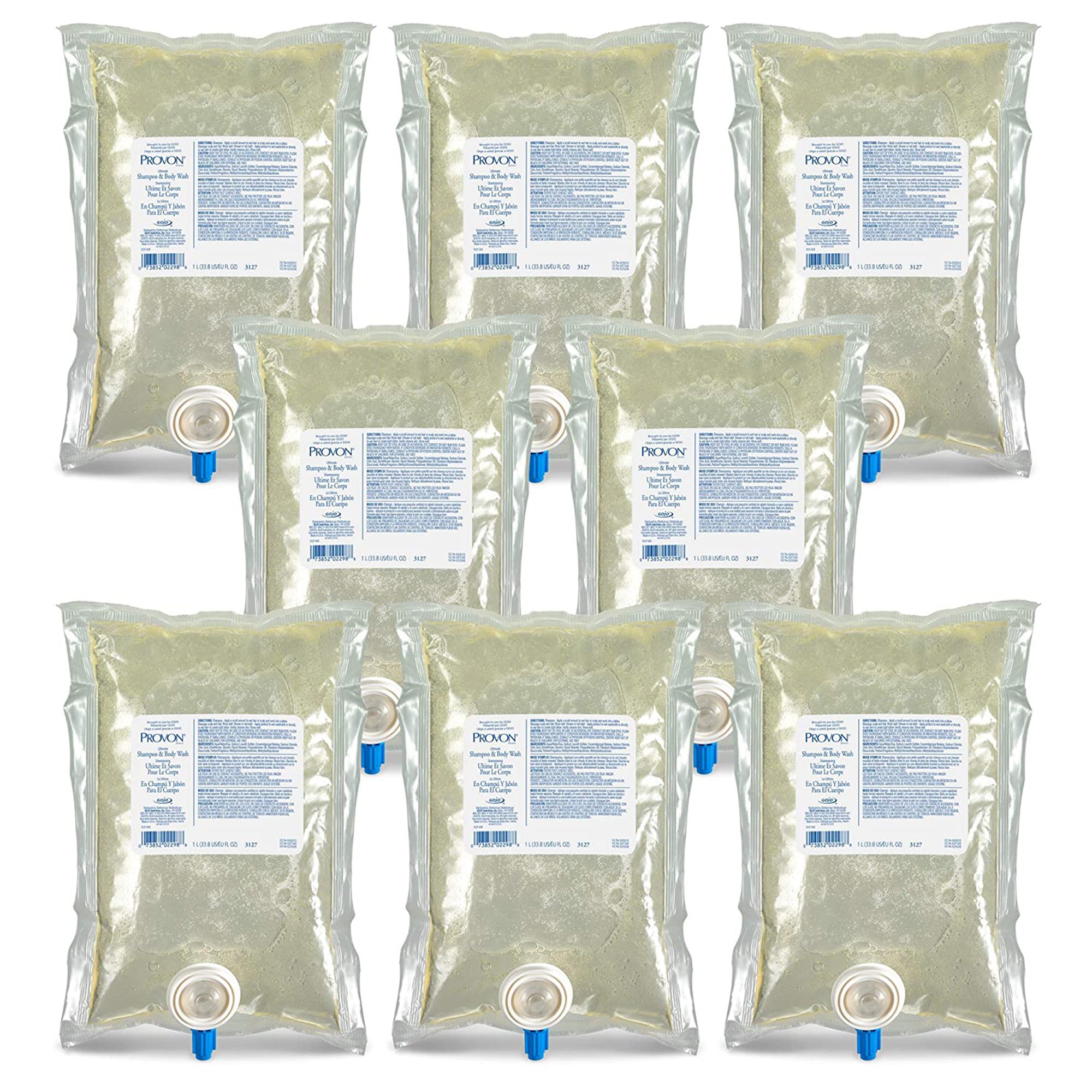 GOJO 3127-08 - Provon® Ultimate Shampoo and Body Wash Refill, 1000 mL - 1/Each, 8/Case
