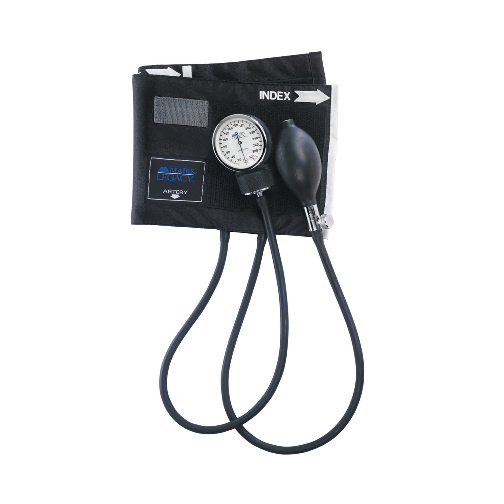 Mabis Healthcare 01-110-026 - Legacy™ Aneroid Sphygmomanometer, Large, Black - 1/Each