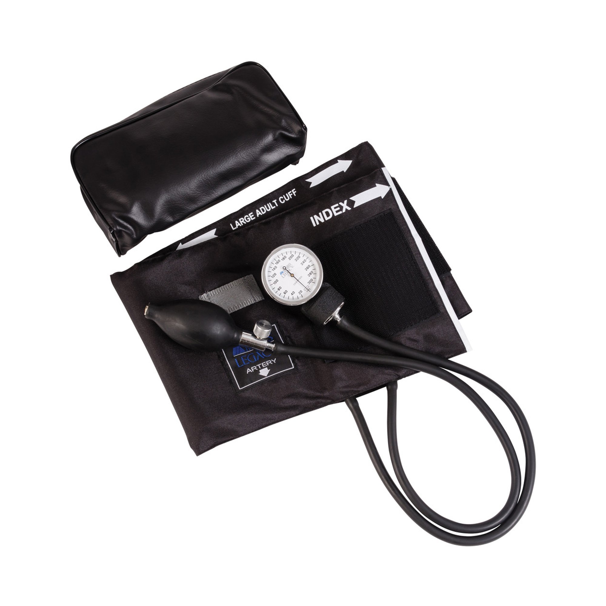 Mabis Healthcare 01-110-026 - Legacy™ Aneroid Sphygmomanometer, Large, Black - 1/Each