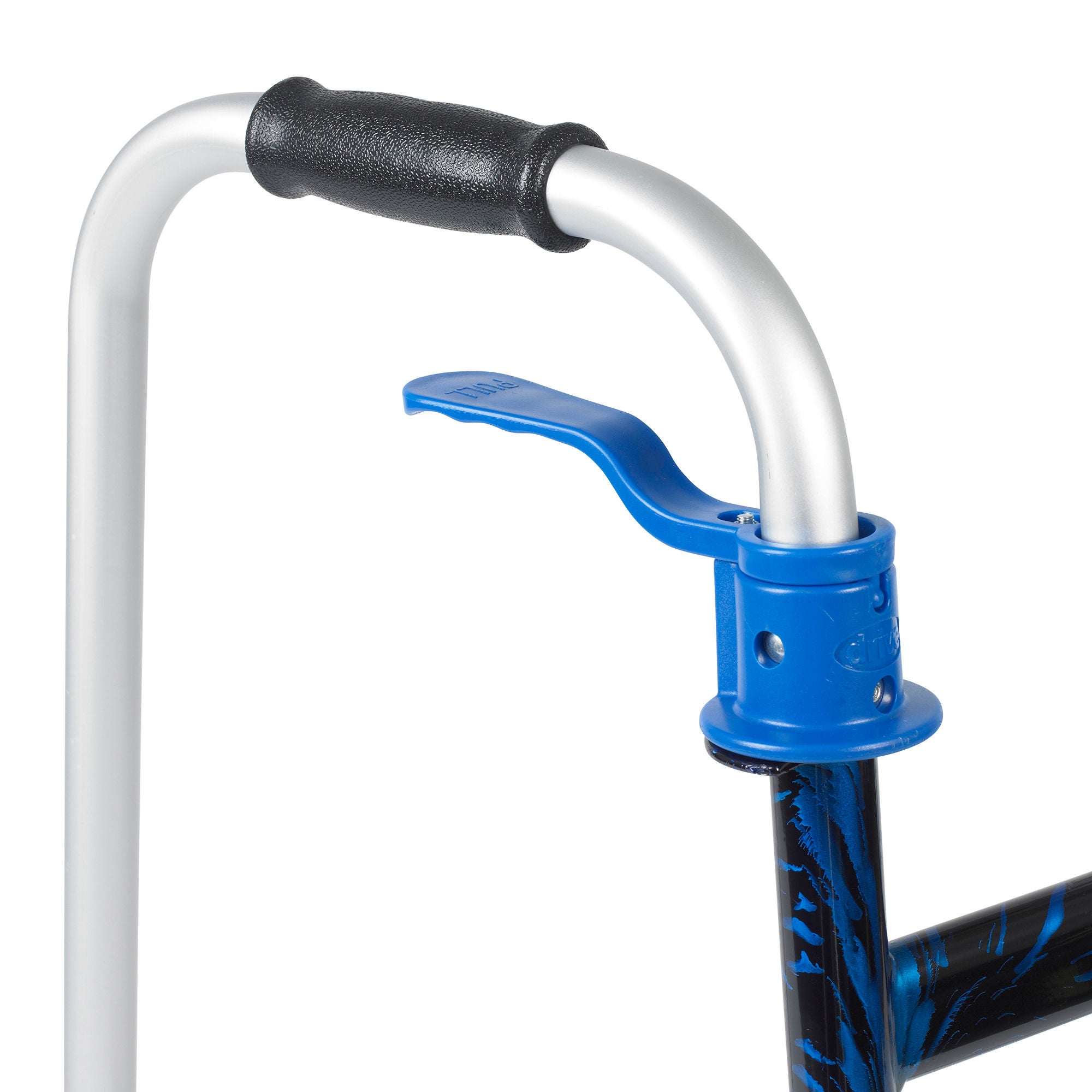 drive Dual Trigger Release Folding Walker with Wheels 10226-1 by Drive DeVilbiss Healthcare