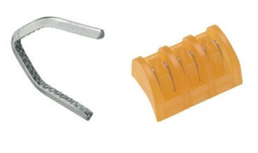 Aesculap - O4120-1 Ligating Clip SLS™ Classic Adhesive Cartridge Style Titanium Large Orange Clip 6 Clips