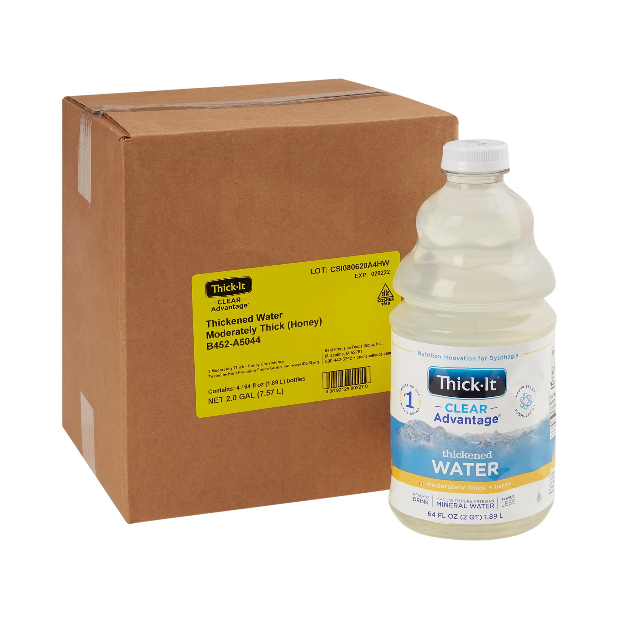 Kent Precision Foods - B452-A5044 Thick-It® Clear Advantage® Honey Consistency Thickened Water