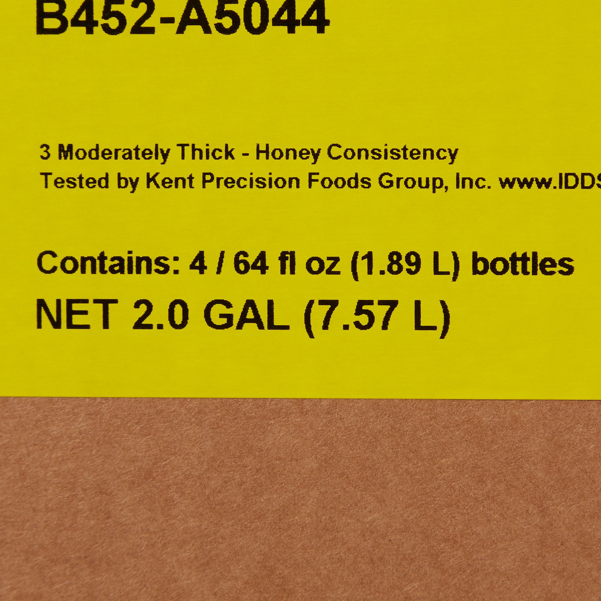 Kent Precision Foods B452-A5044 - Thick-It® Clear Advantage® Honey Consistency Thickened Water, 64-ounce Bottle - 1/Each, 4/Case
