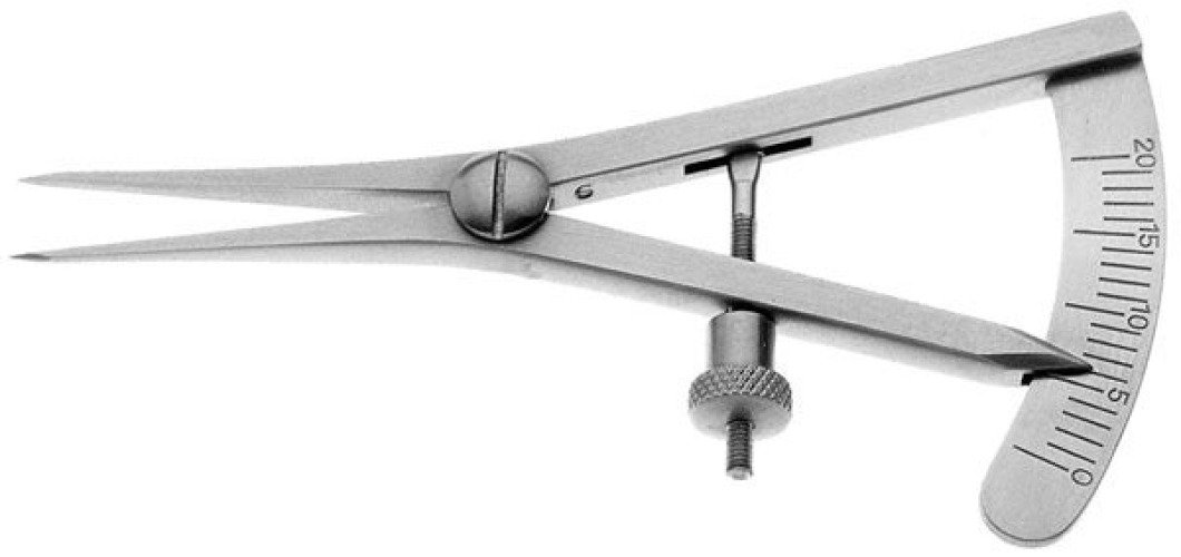 V. Mueller - OP2710 Caliper Castroviejo 0 to 20 mm, 3-1/4 Inch
