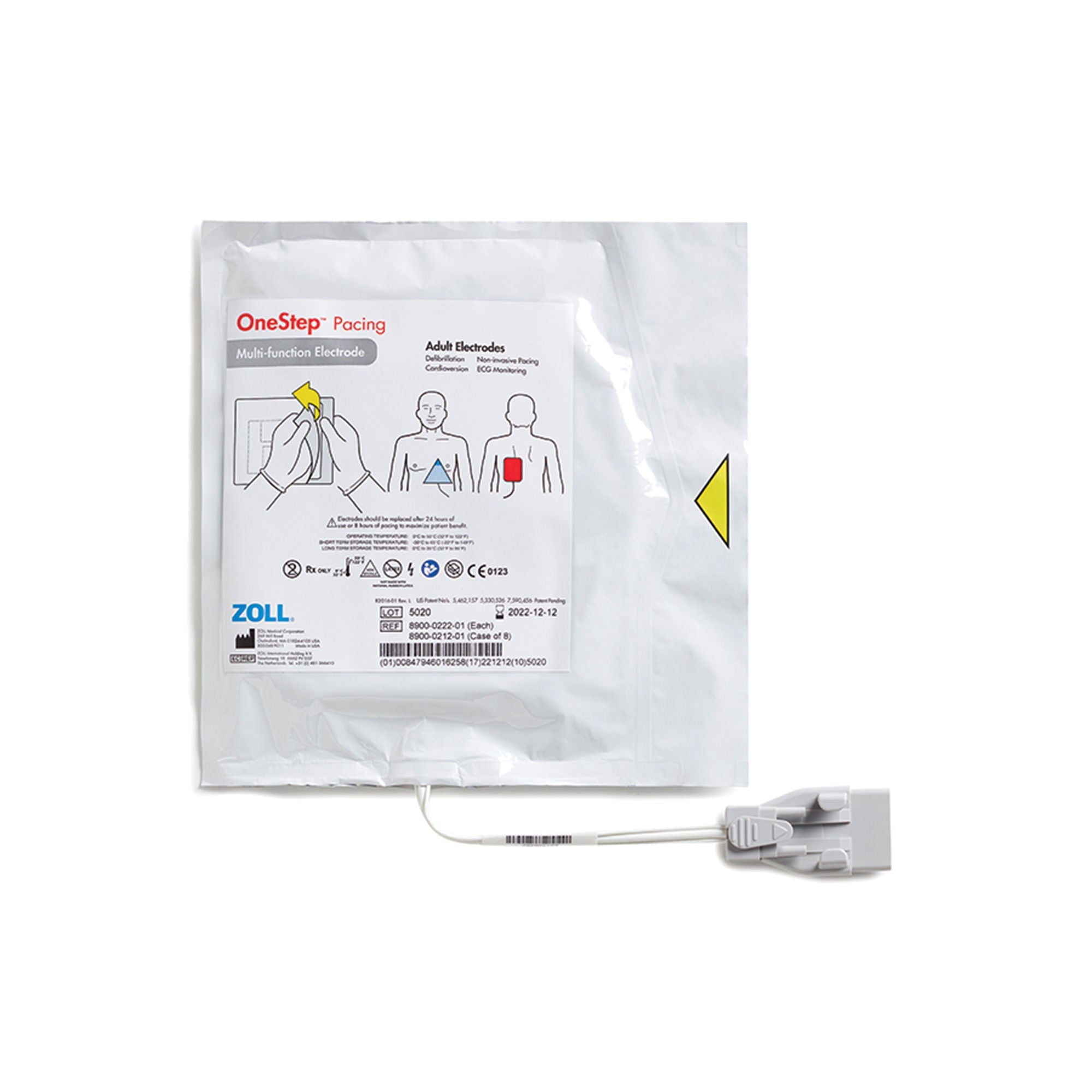 Zoll Medical - 8900-0222-01 Resuscitation Electrode OneStep™ Plug Connector Adult