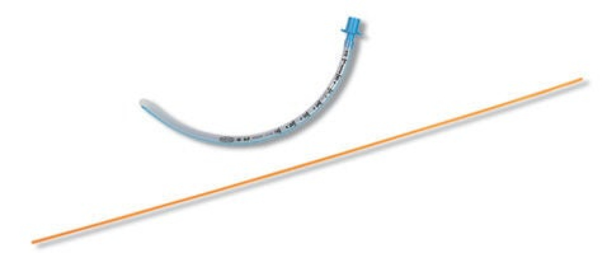 ICU Medical FKA Smiths Medical - 14-504-17 Tracheostomy Bougie Portex® Blue Line® Coude Tip / Angled Tip 15 Fr. 60 cm Length