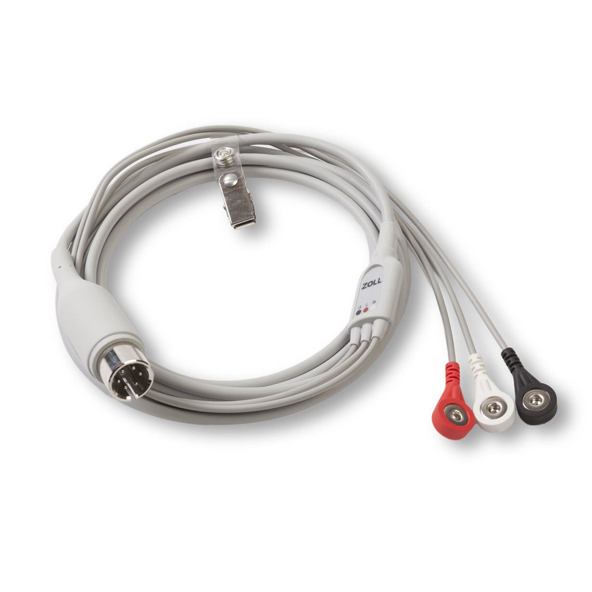Zoll Medical - 8000-0025-02 ECG Cable 6 Inch, 3 Leadwire, AAMI For Mseries