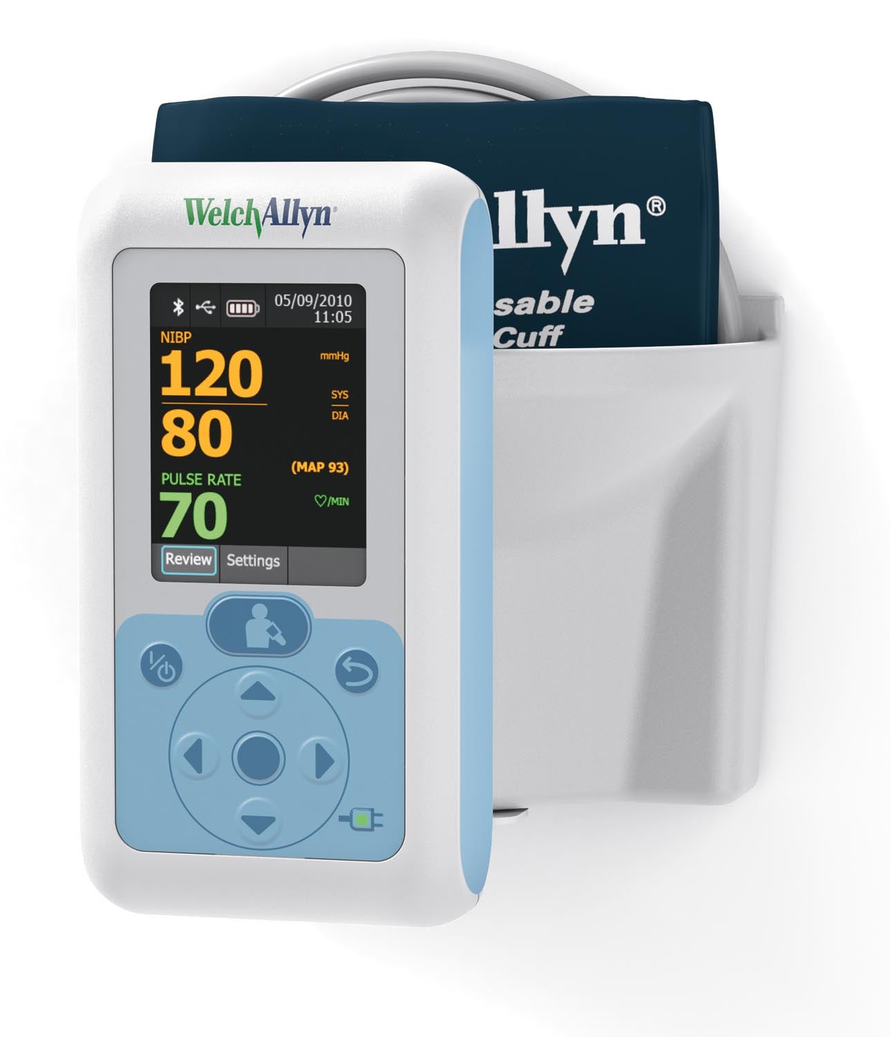 Welch Allyn - 34XXWT-B Automatic Digital Blood Pressure Monitor ProBP 3400™ Multiple Sizes Arm Nylon Cuff 23 - 40 cm Wall Mount