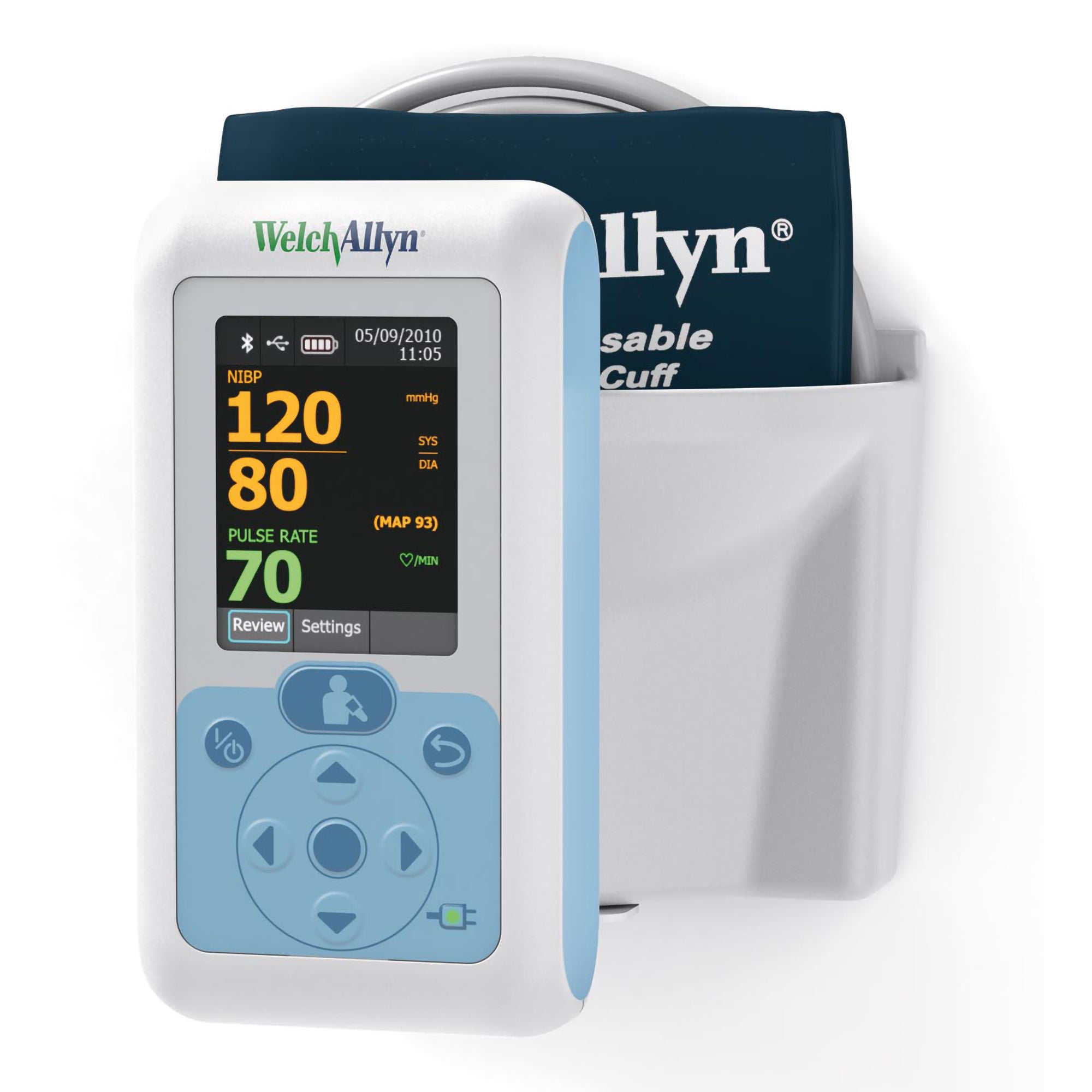 Welch Allyn - 34XFWT-B Automatic Digital Blood Pressure Monitor ProBP 3400™ Multiple Sizes Arm Nylon Cuff 23 - 40 cm Wall Mount