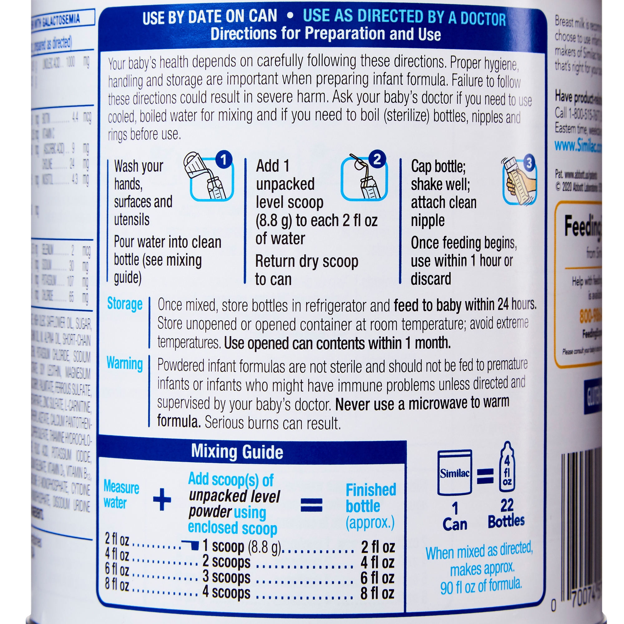 Abbott Nutrition - 57539 Similac® Sensitive® Powder Infant Formula