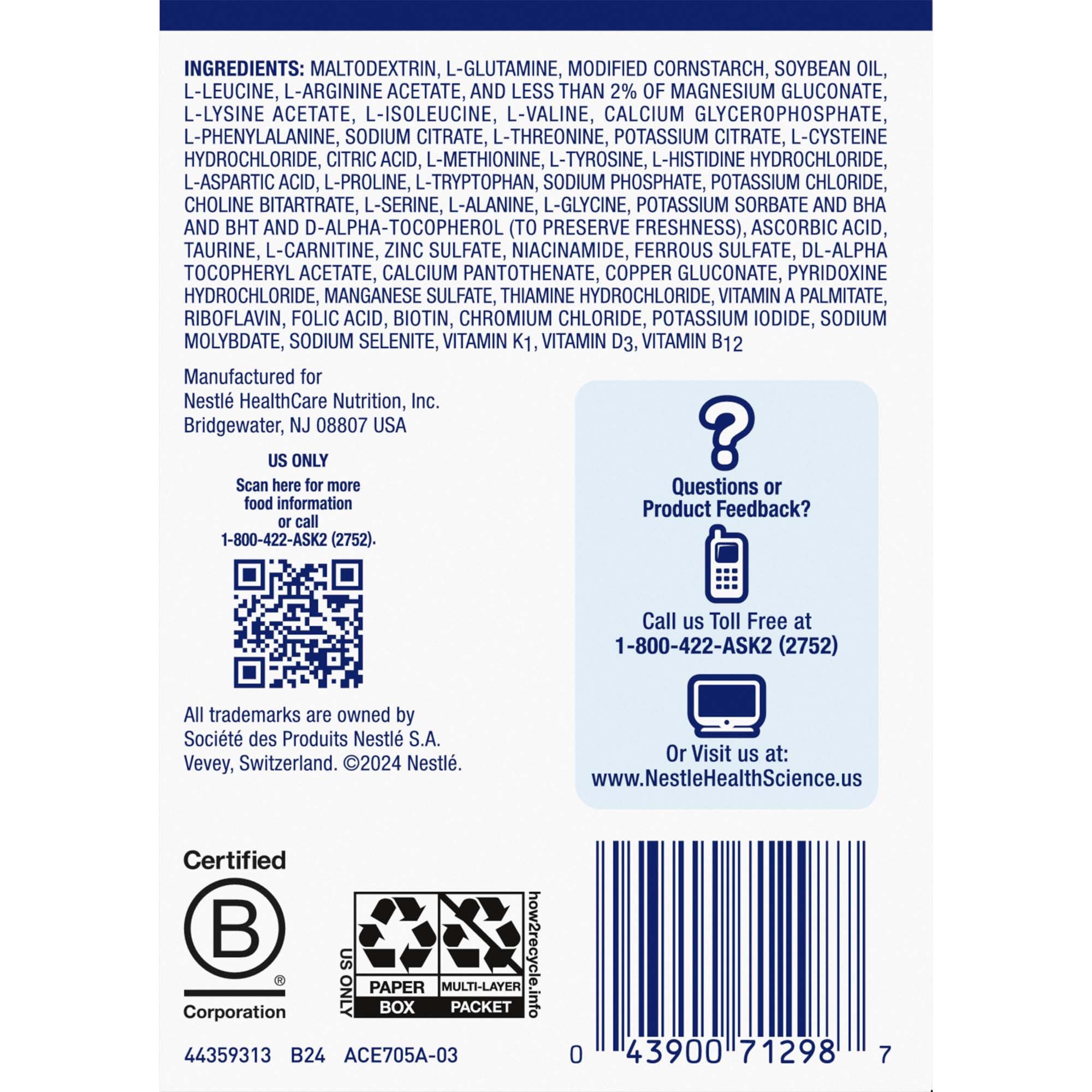 Nestle Healthcare Nutrition - 10043900712984 Vivonex® Plus Elemental Powder