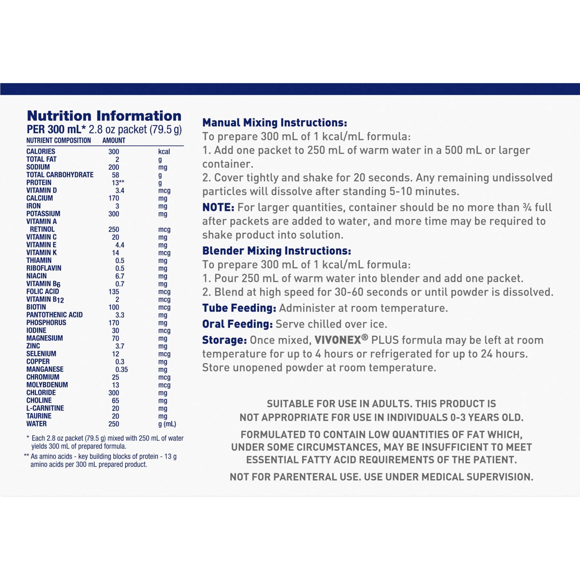 Nestle Healthcare Nutrition - 10043900712984 Vivonex® Plus Elemental Powder