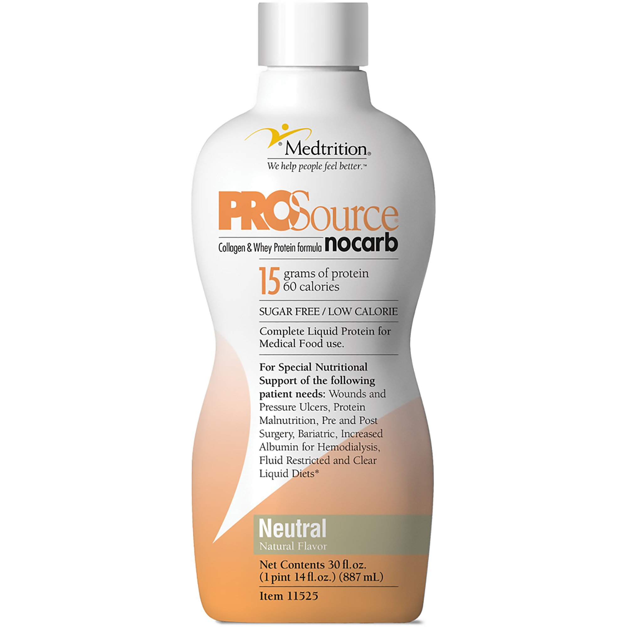 Medtrition-National Nutrition 11525 - ProSource NoCarb™ NoCarb Liquid, 32-ounce Bottle - 1/Each, 4/Case
