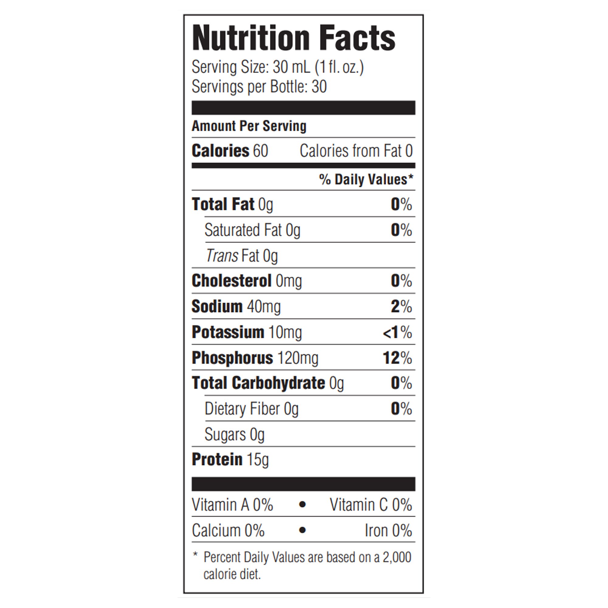 Medtrition-National Nutrition 11525 - ProSource NoCarb™ NoCarb Liquid, 32-ounce Bottle - 1/Each, 4/Case