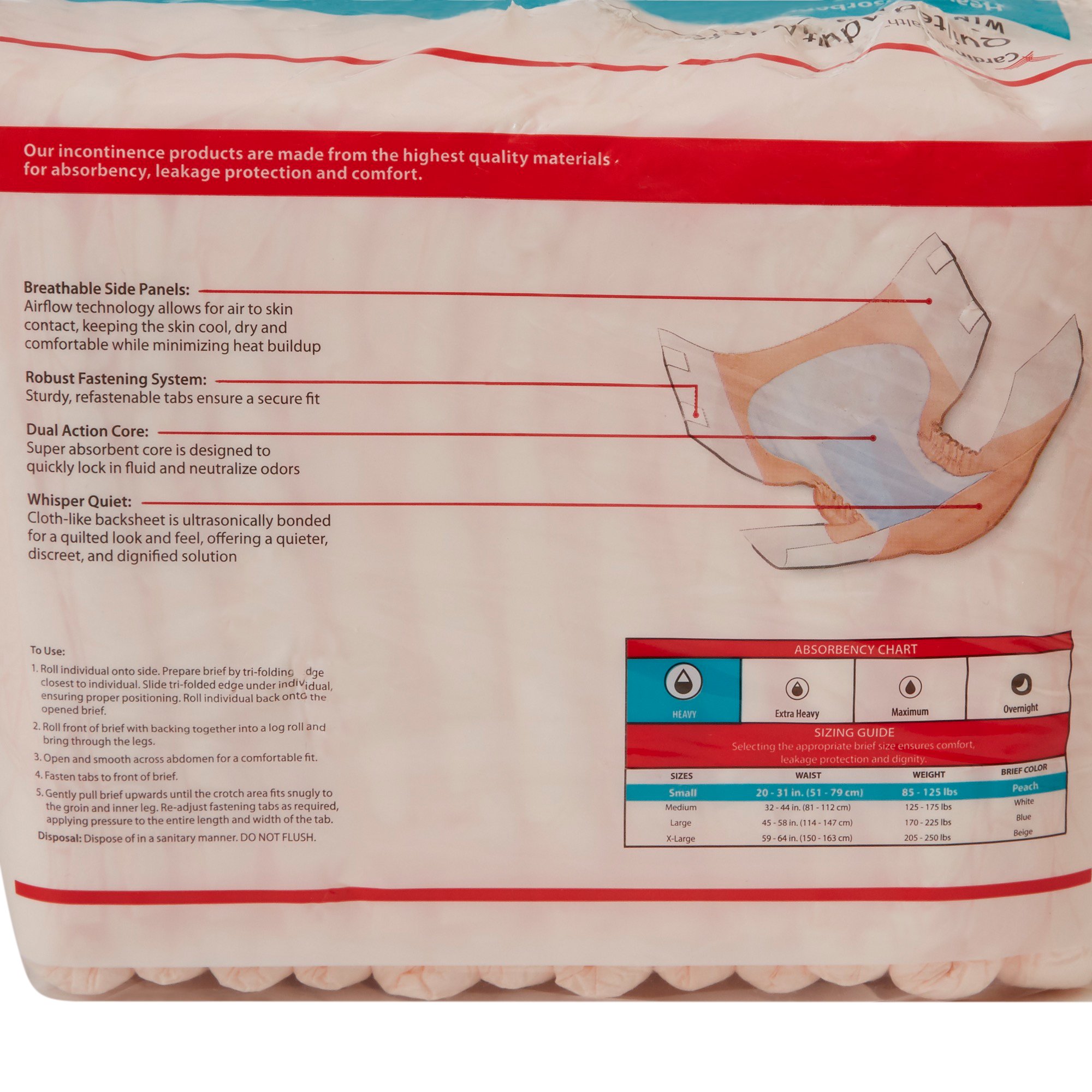 Cardinal - 66032A Wings™ Plus Heavy Absorbency Incontinence Brief