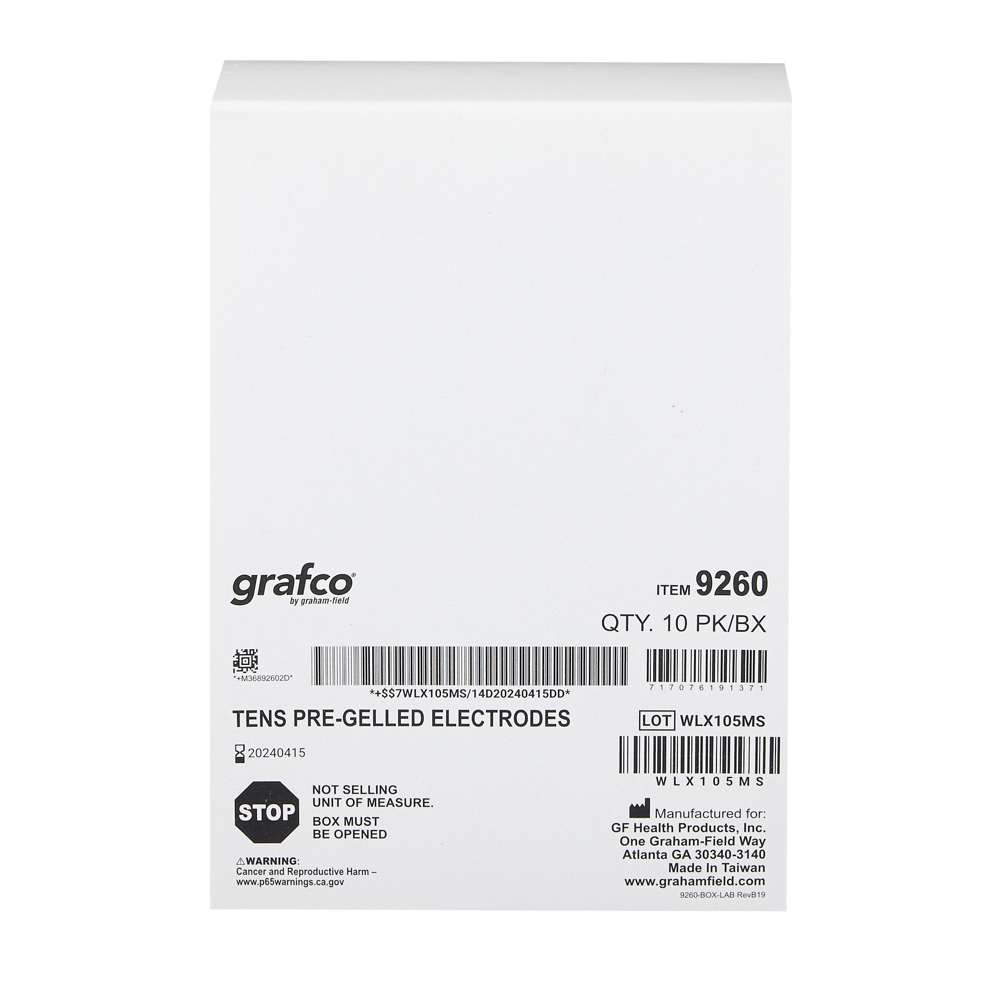 Graham-Field - 9260 Electrotherapy Electrode For Grafco TENS and EMS Units