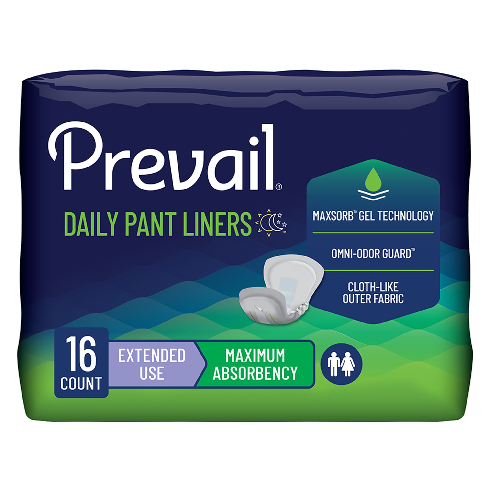 First Quality Products LLC - PL-115 Prevail® Daily Pant Liners Moderate Absorbency Incontinence Liner