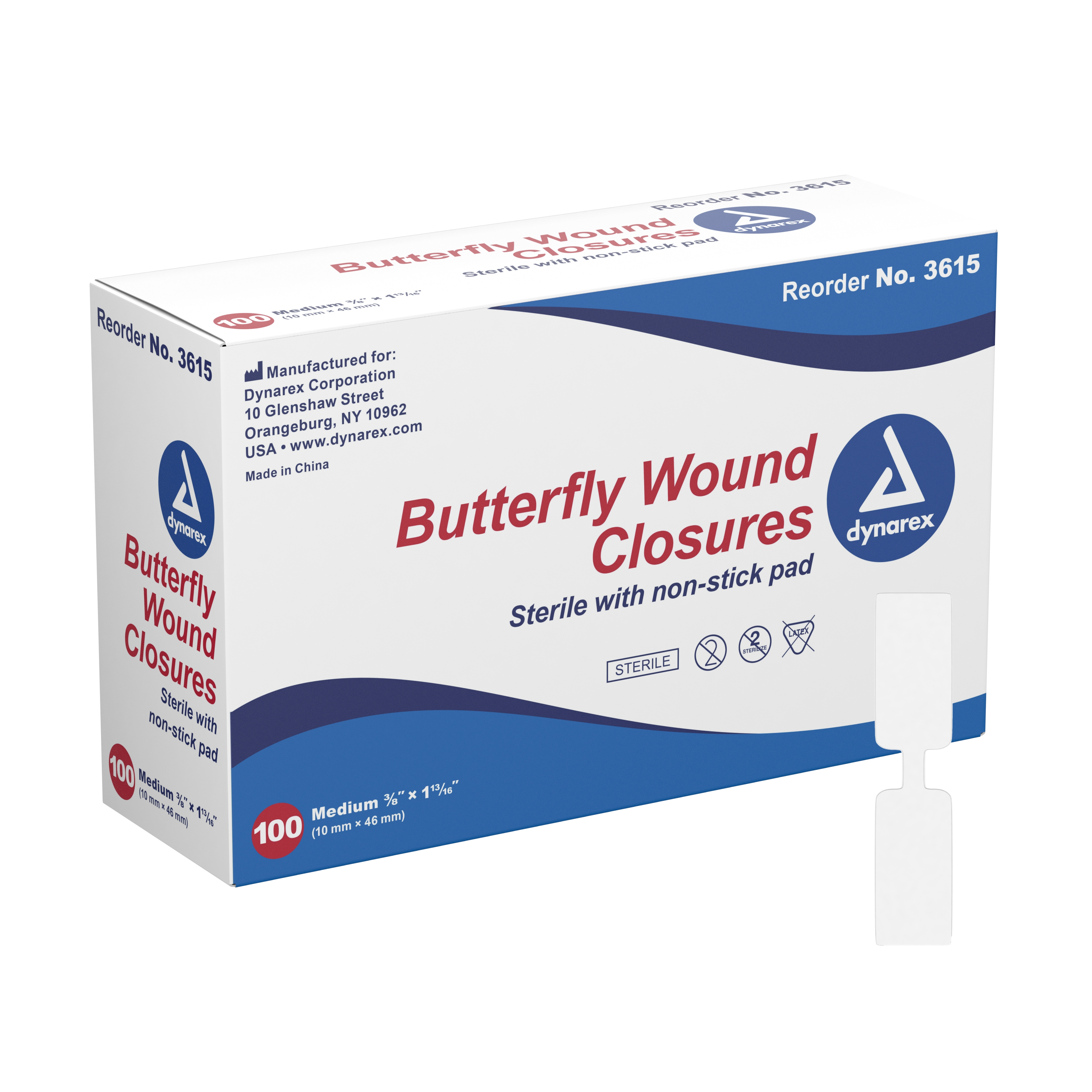 Dynarex - 3615 dynarex® Butterfly Wound Closure Strip