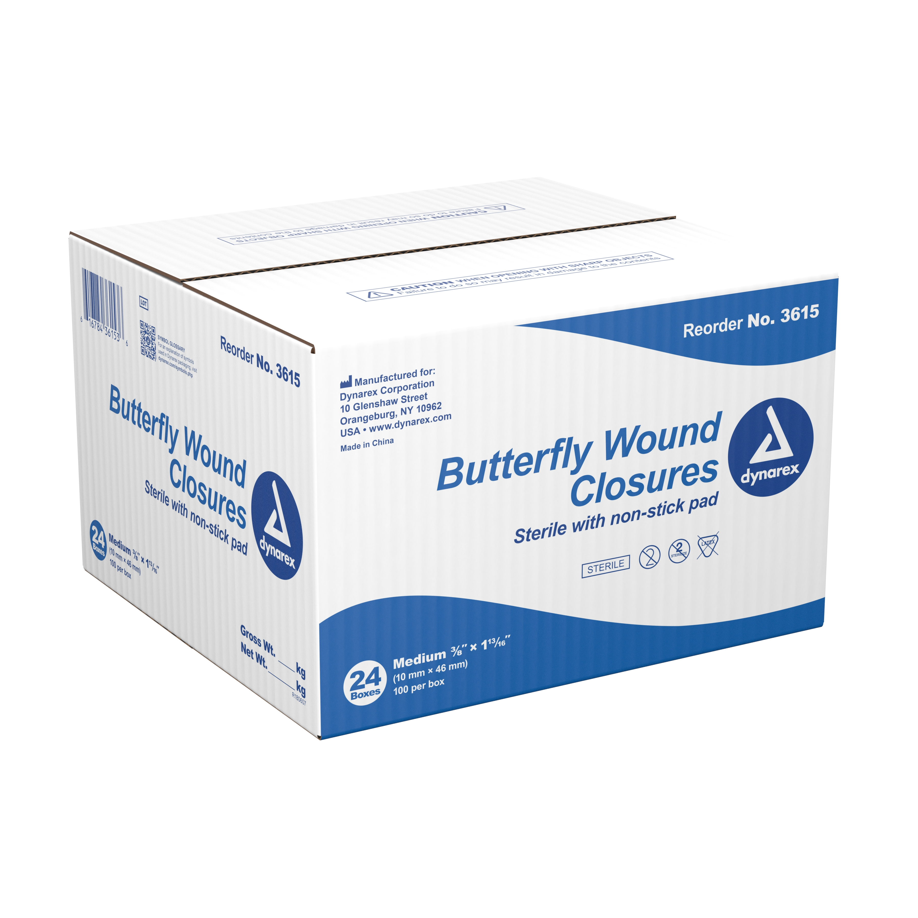 Dynarex - 3615 dynarex® Butterfly Wound Closure Strip