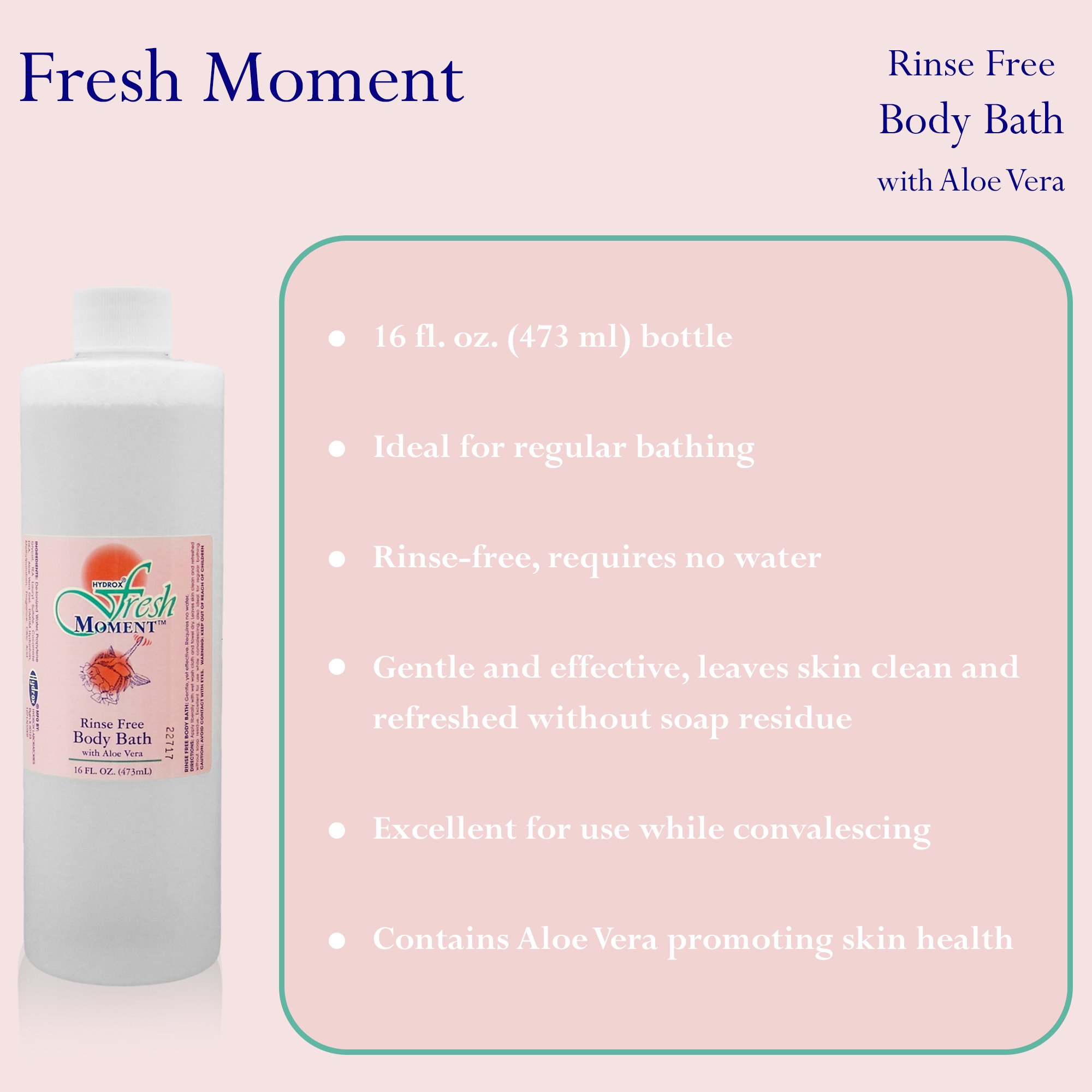 McKesson Brand - HDX-D2502 Fresh Moment™ Rinse-Free Body Wash
