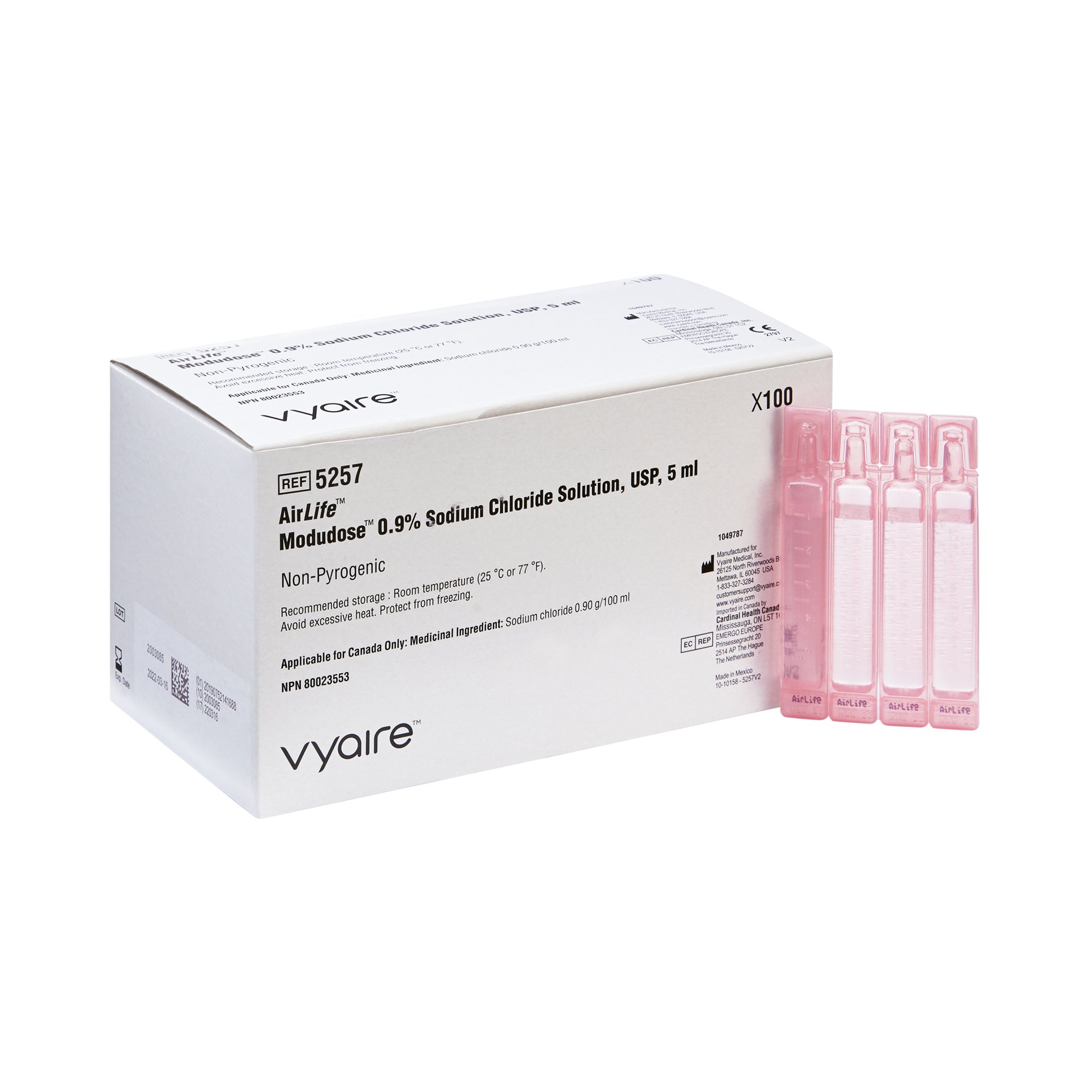 Sun Med - 5257 AirLife™ Modudose 0.9% Sodium Chloride Respiratory Therapy Solution