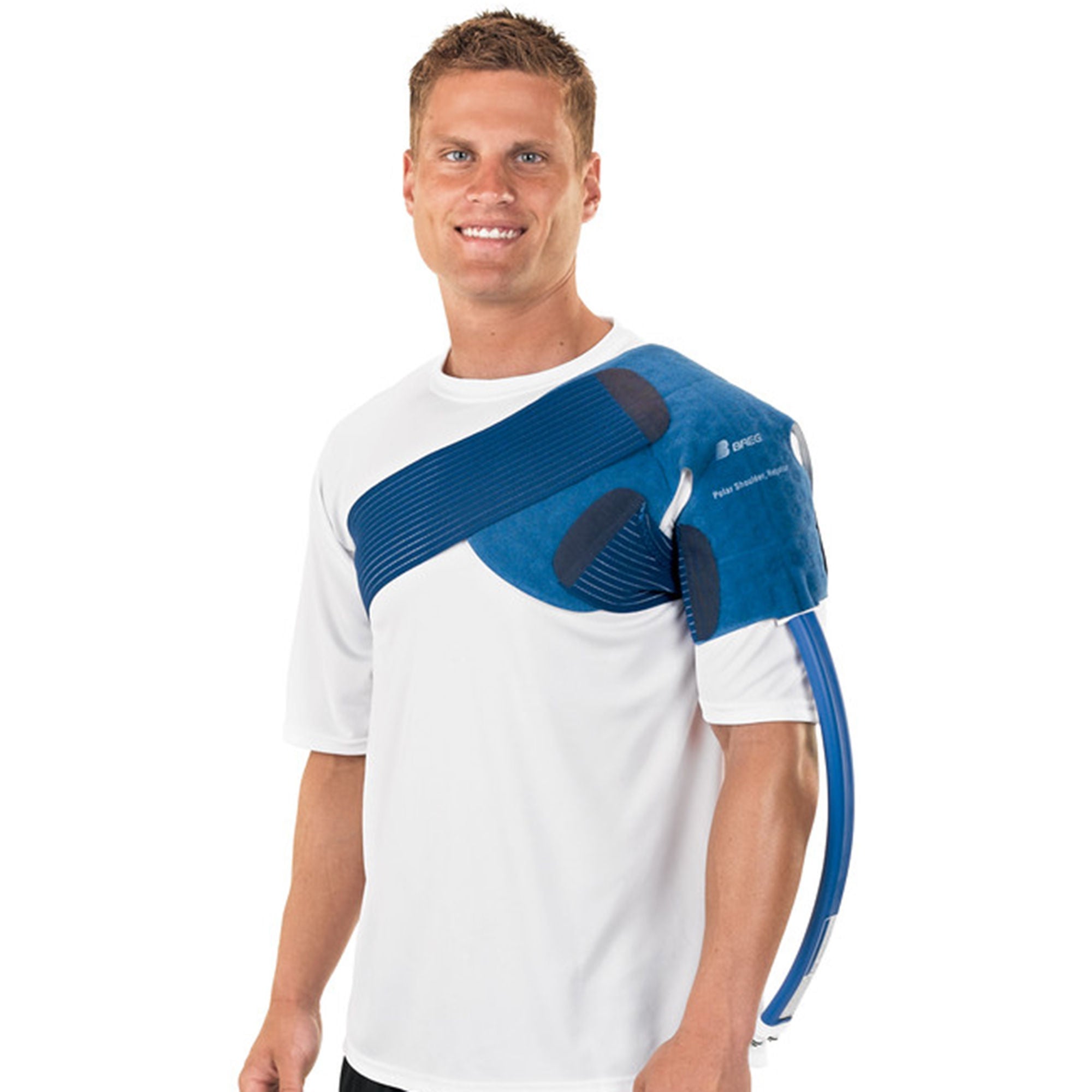 Breg - 04900 Cold Therapy Pad WrapOn™ Shoulder One Size Fits Most Plastic / Felt / Foam / Elastic Reusable