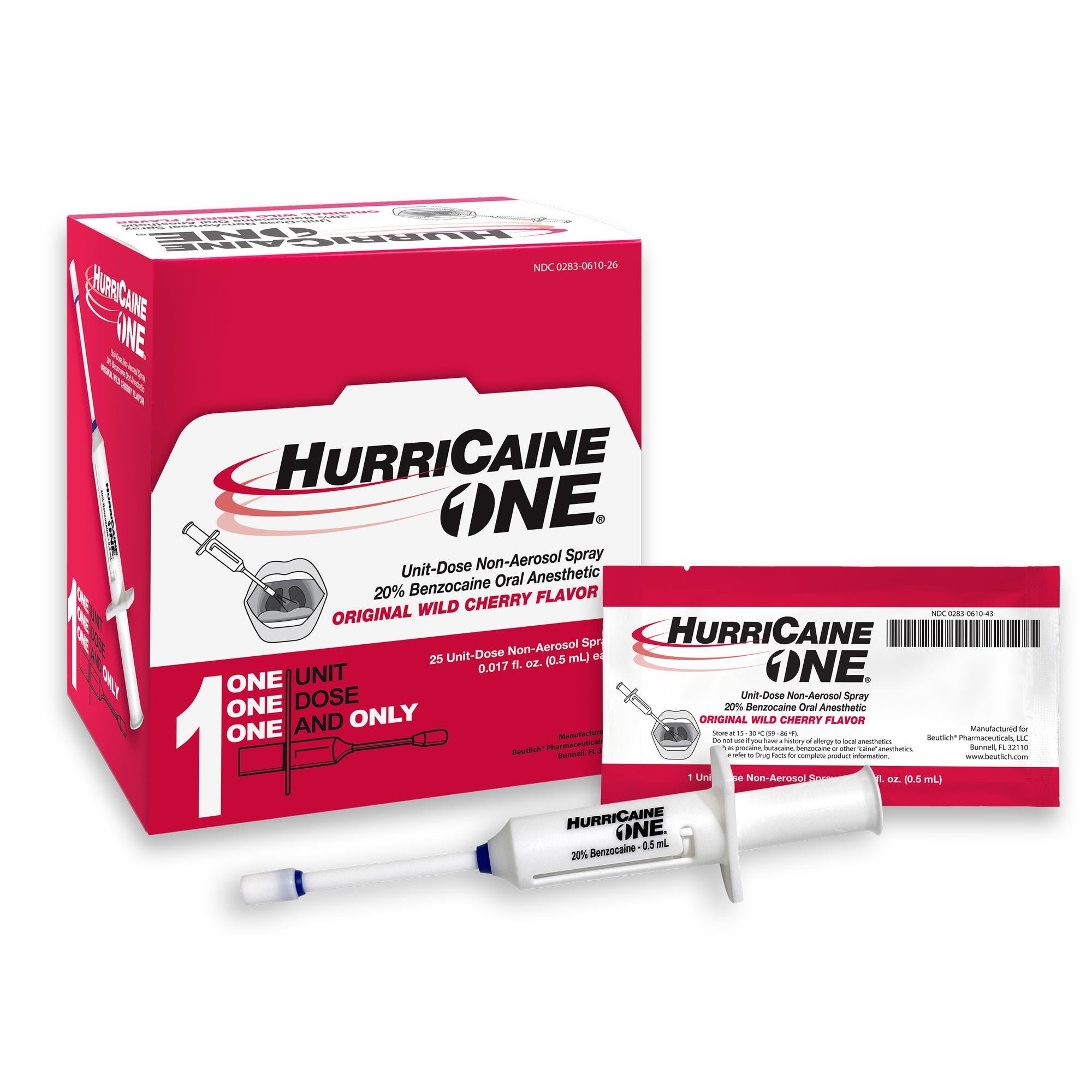 Beutlich Inc - 00283061026 HurriCaine® Benzocaine Oral Pain Relief