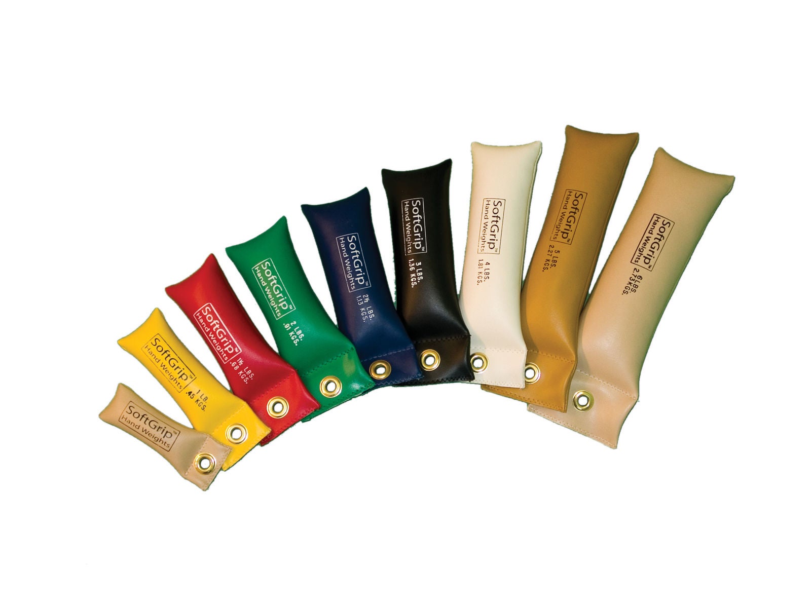 Fabrication Enterprises - 10-0353 Hand Weight Bag Style CanDo® SoftGrip™ 2 lbs.