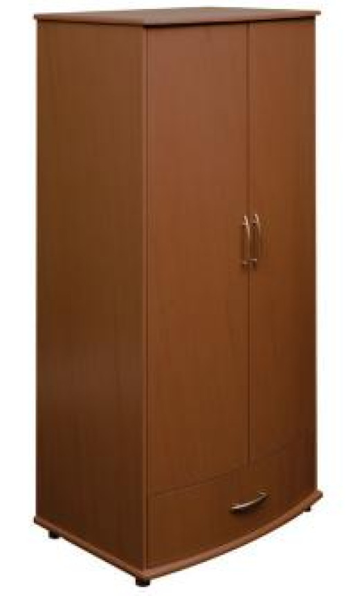 Kwalu - CAWR12 Wardrobe Camelot Collection Specify Color When Ordering 37-3/4 W X 25 D X 70-1/2 H Inch 1 Drawer 1 Shelf Double Doors
