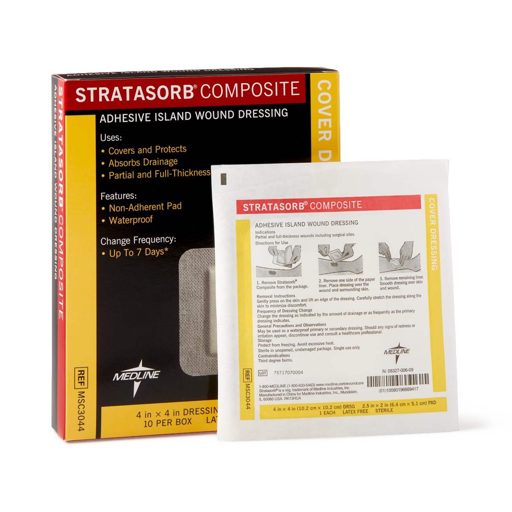 Medline - MSC3044 Stratasorb® Composite Island Dressing