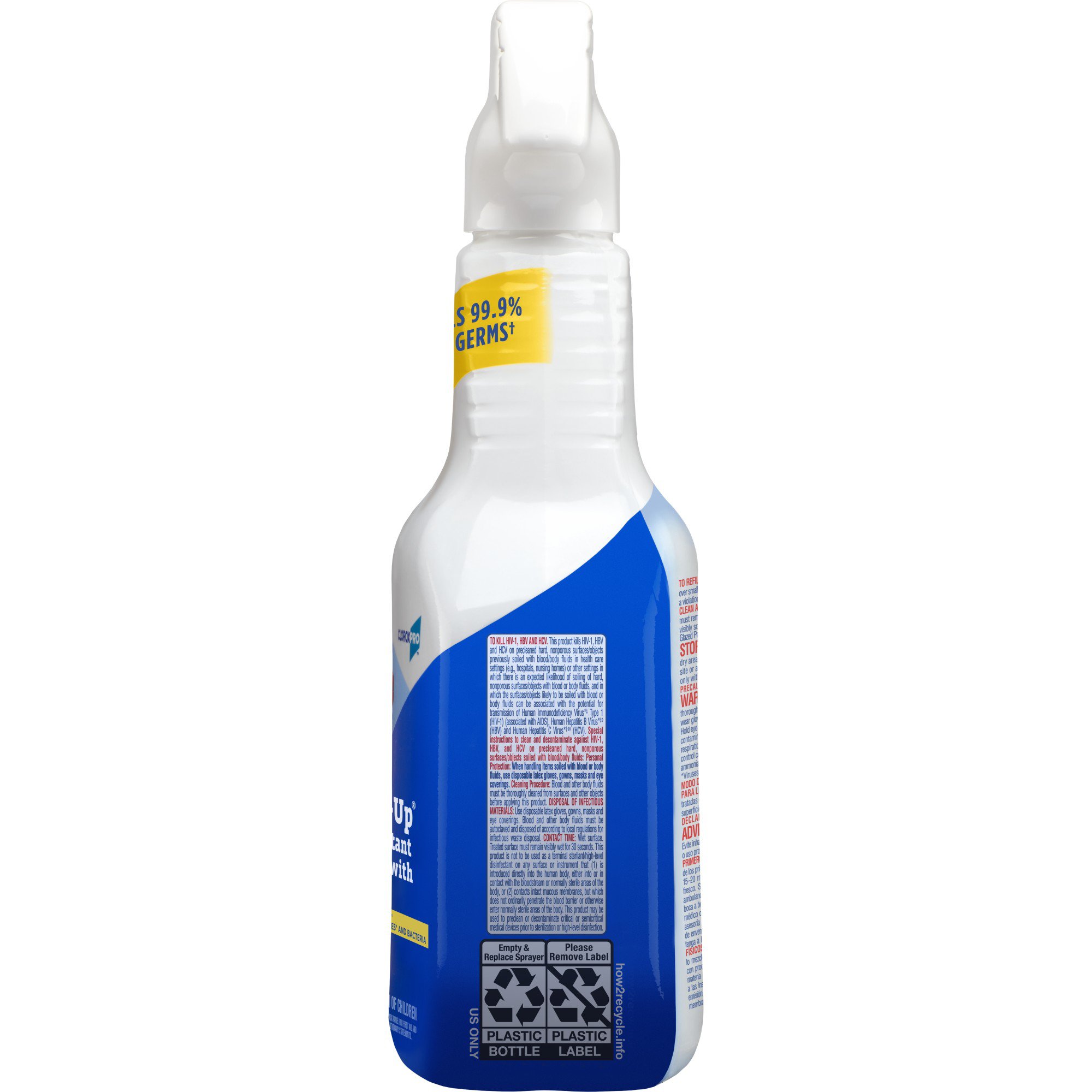 The Clorox Company 35417 - Clorox Pro™ Clean-Up® Disinfectant Cleaner w/ Bleach, 32-ounce spray bottle - 1/Bottle, 9/Case