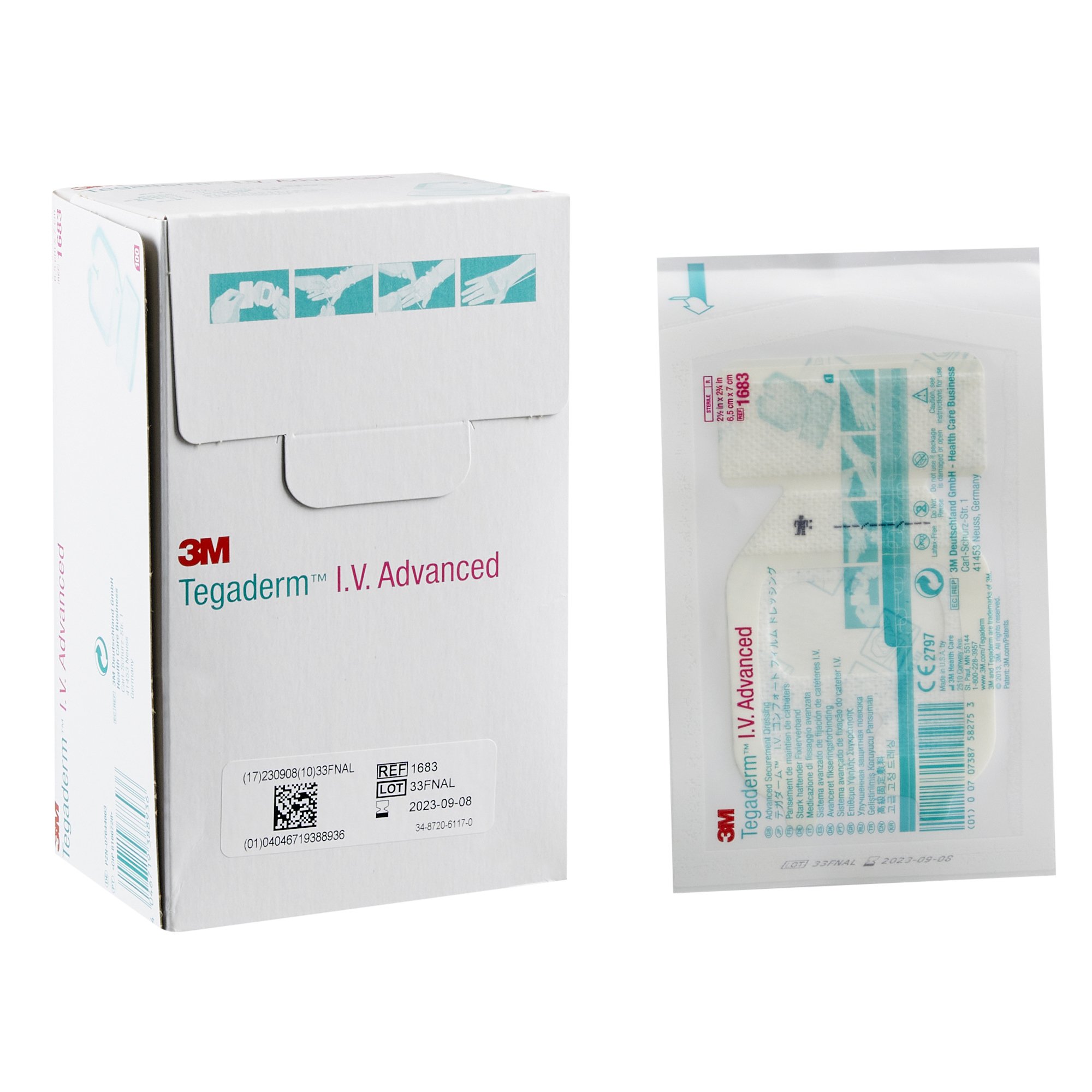 Solventum Corporation - 1683 3M™ Tegaderm™ IV Advanced Securement Dressing