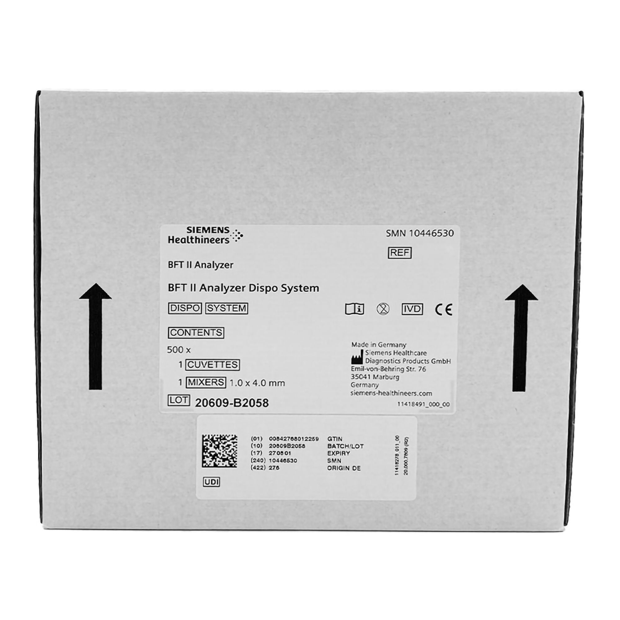 Siemens - 10446530 Cuvette For BFTII Disposystem