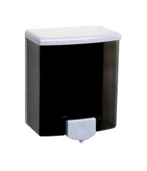 Essendant Co-United Stationers - BOB40 Soap Dispenser Bobrick Classic Series Black / Gray Plastic Manual Push 40 oz. Wall Mount