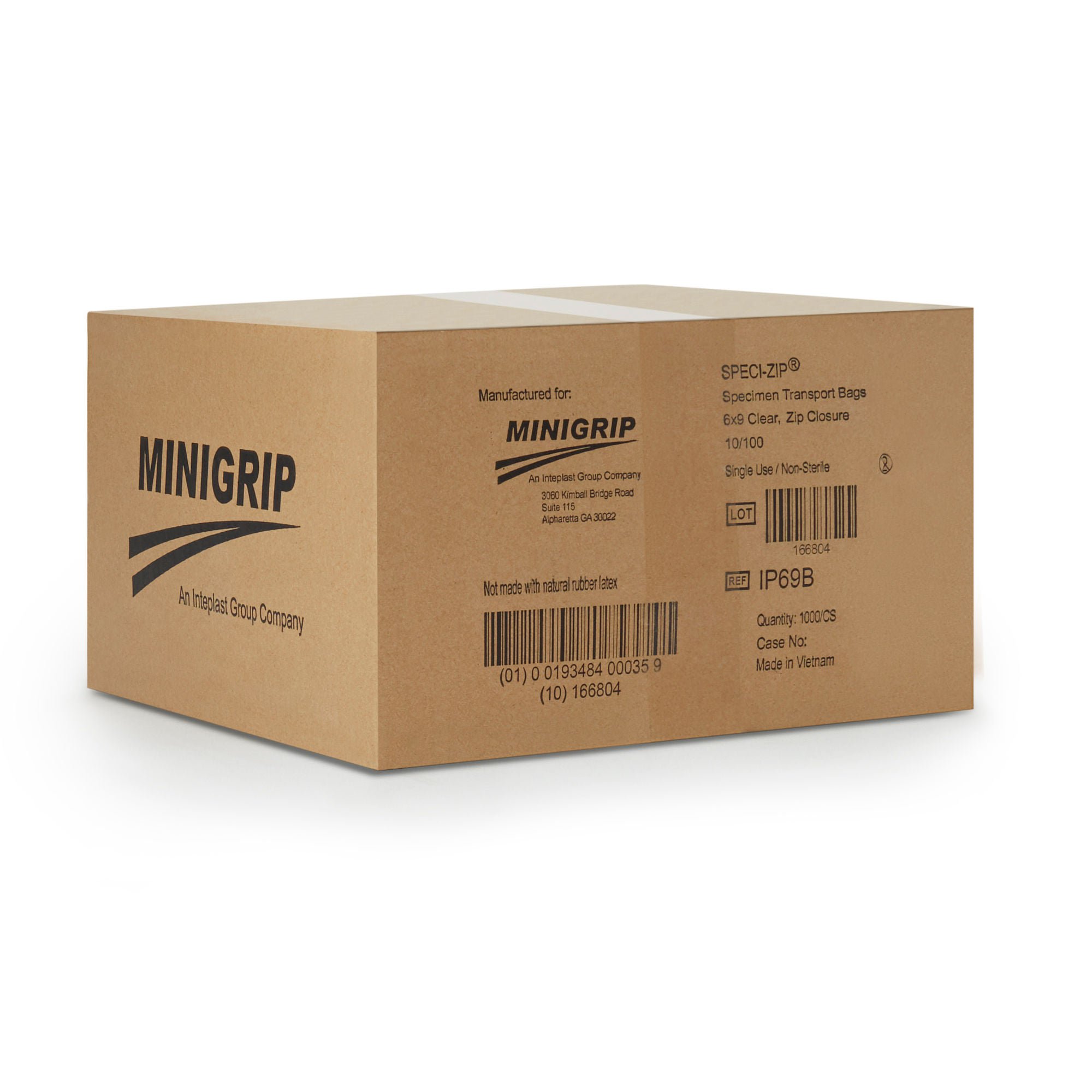 Speci-Zip Specimen Transport Bag with Document Pouch IP69B by Minigrip