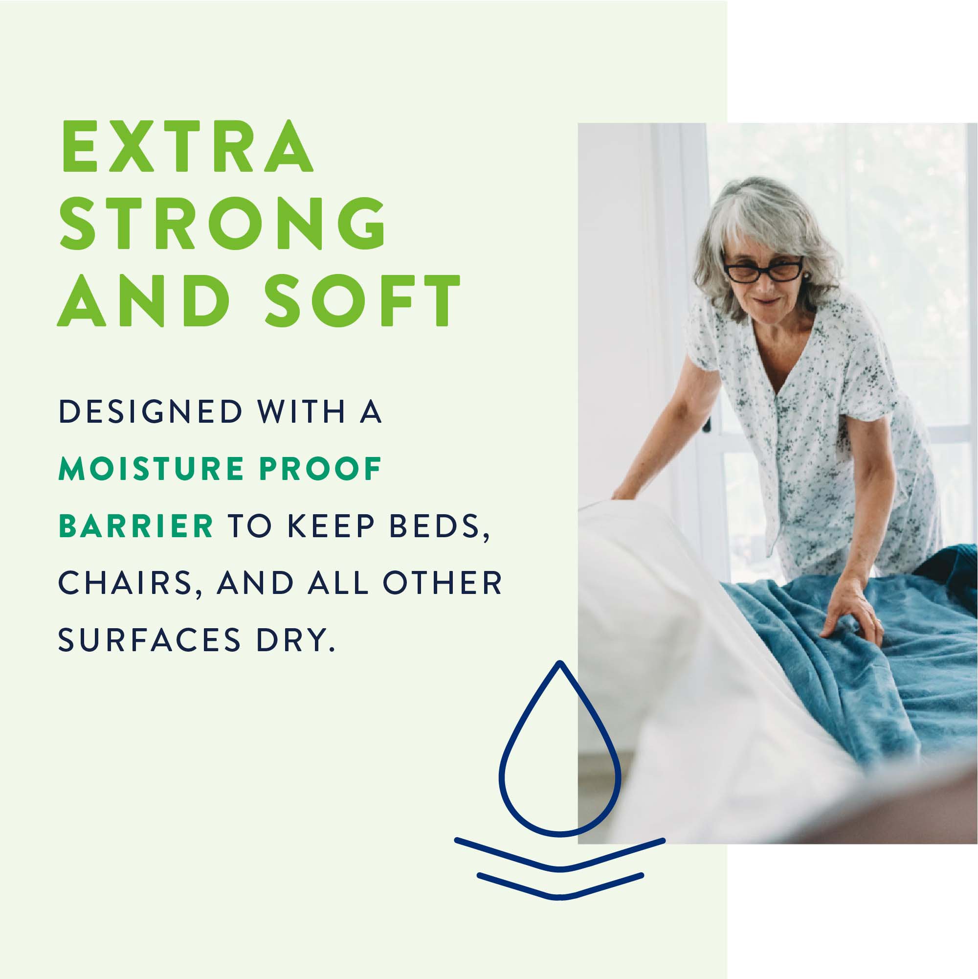 First Quality Products LLC UP-425 - Prevail® Total Care™ Super Absorbent Polymer Underpad, 30 x 36 Inch - 25/Bag, 100/Case