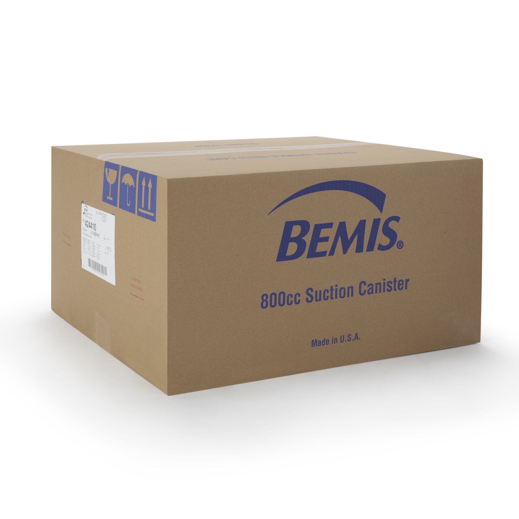 Bemis Healthcare 424410 - Hi-Flow™ Rigid Suction Canister, 800 mL - 1/Each, 10/Pack, 100/Case