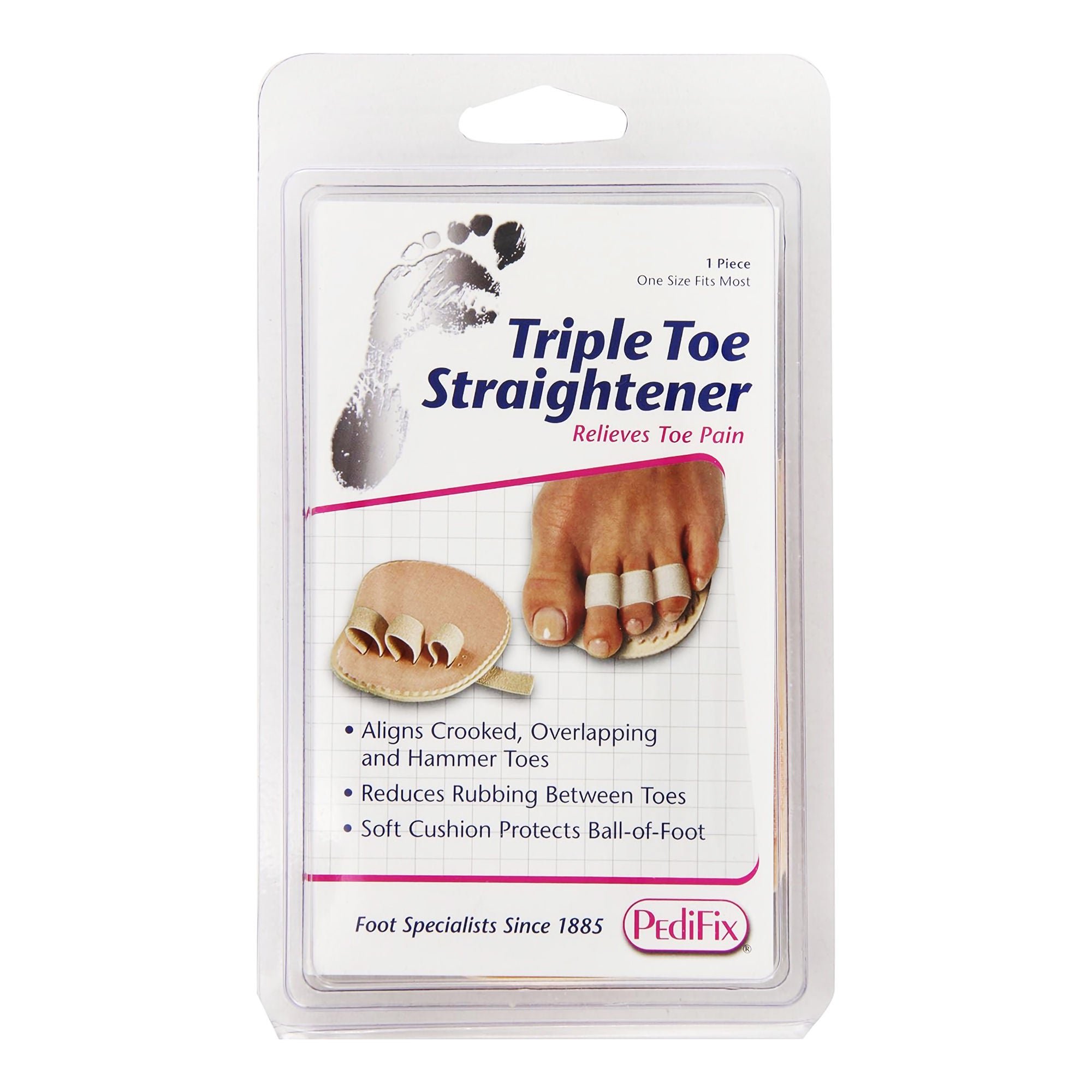 Pedifix - P58-R Triple Toe Straightener PediFix® One Size Fits Most Pull-On Right Foot