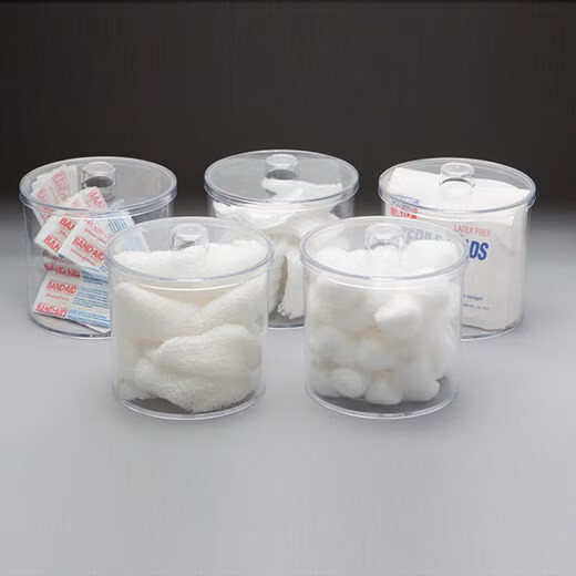 Dukal - 4021 Sundry Jar Plastic Clear 4 X 4 Inch