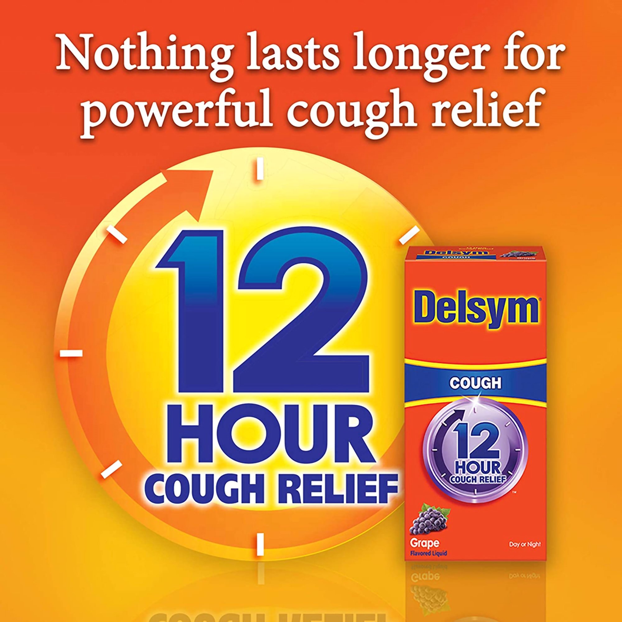 Reckitt Benckiser 36382417165 - Delsym® Dextromethorphan Cold and Cough Relief - 1/Each