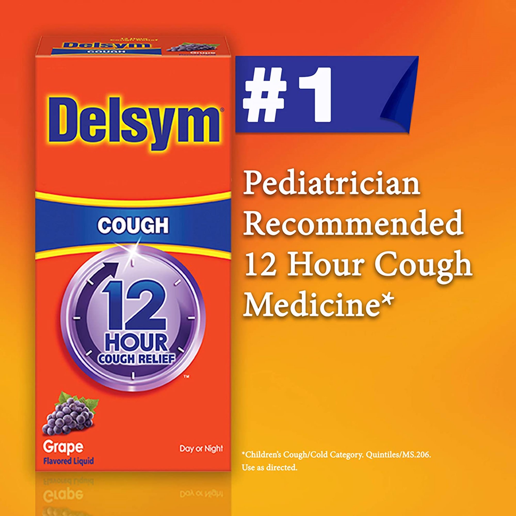 Reckitt Benckiser 36382417165 - Delsym® Dextromethorphan Cold and Cough Relief - 1/Each