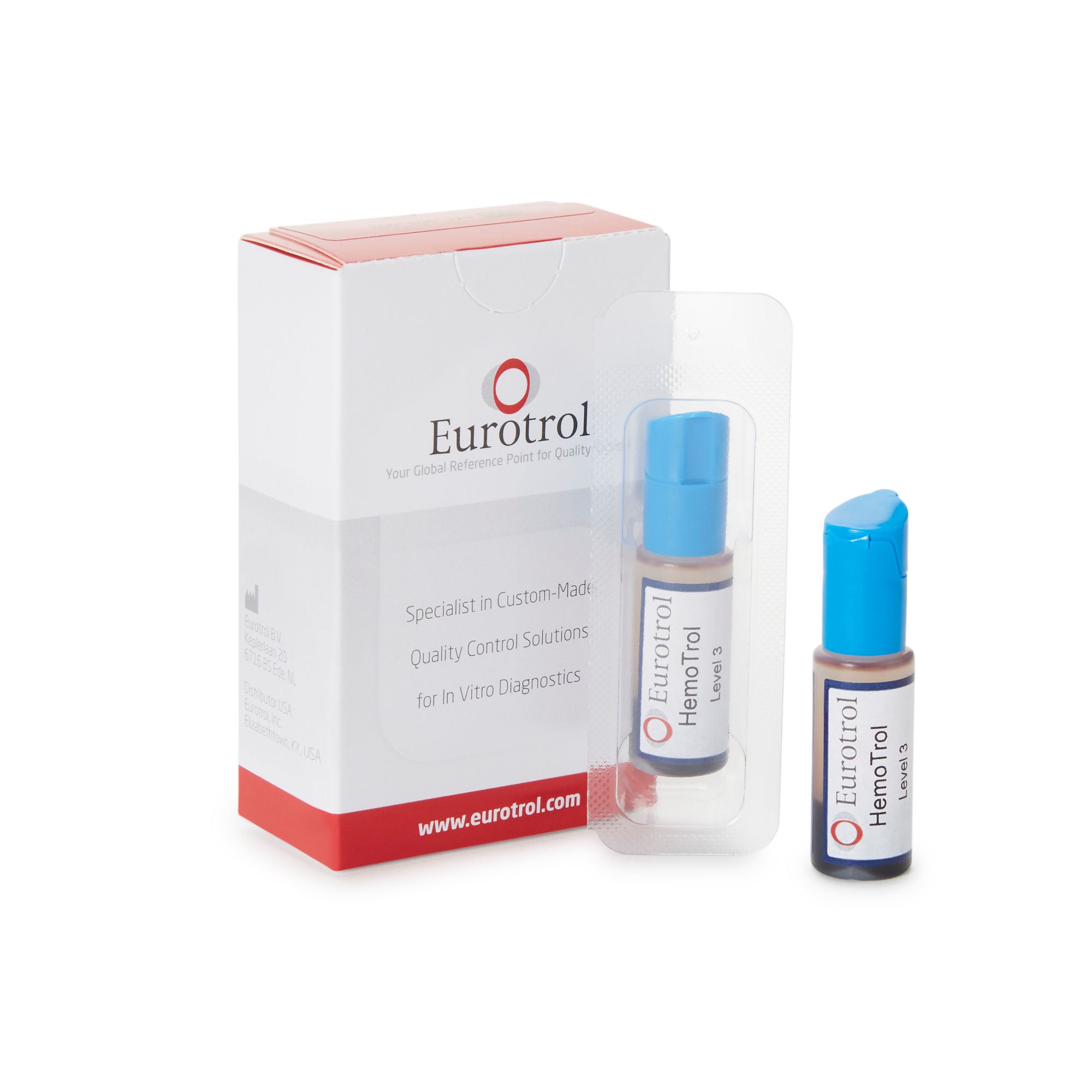 Hemocue - 171003002 Control Eurotrol HemoTrol™ Hemoglobin Level 3: High Level 2 X 1 mL