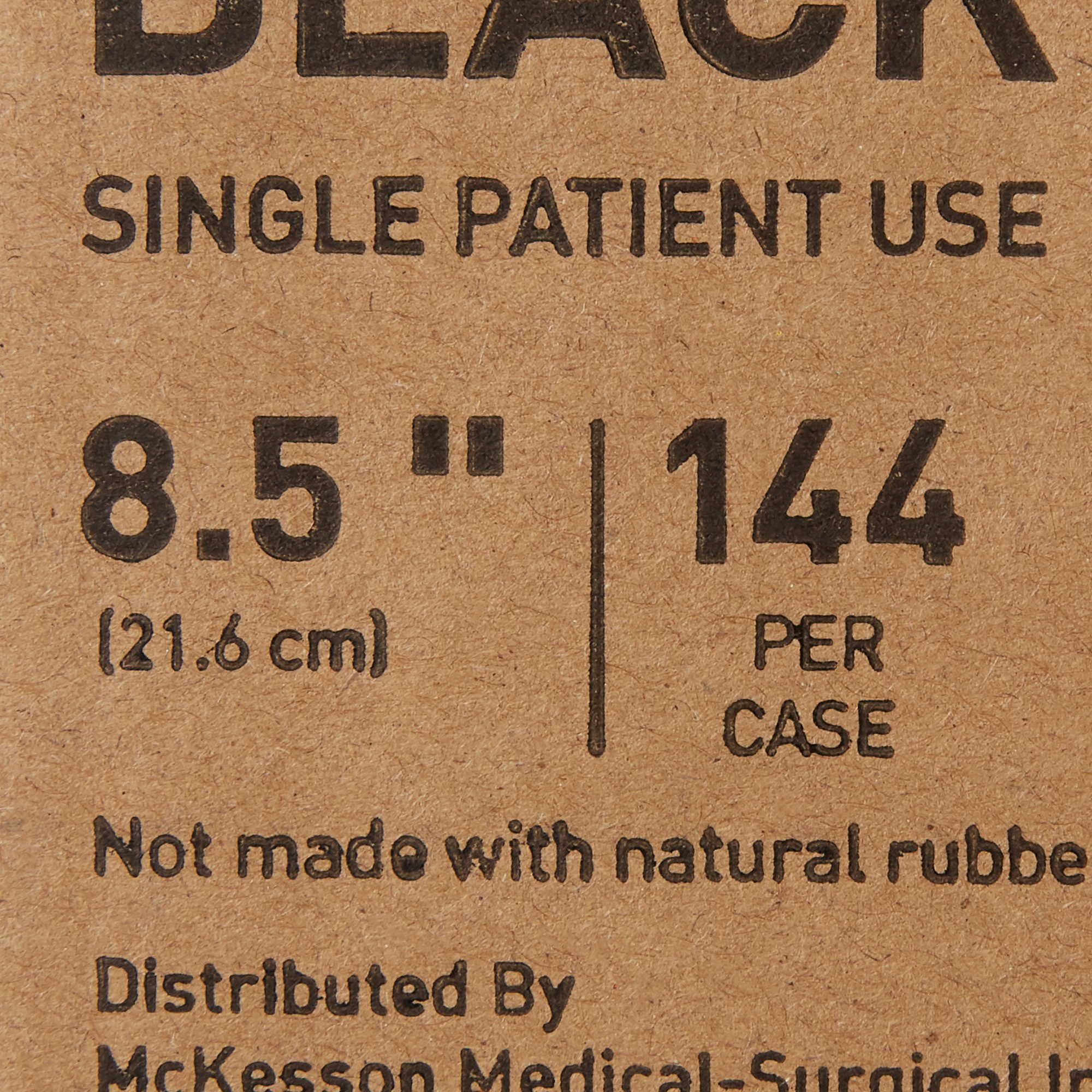 McKesson Brand 16-C2950 - McKesson Handle Comb, Plastic, Black, 8.5-Inch Length - 1/Each, 144/Case