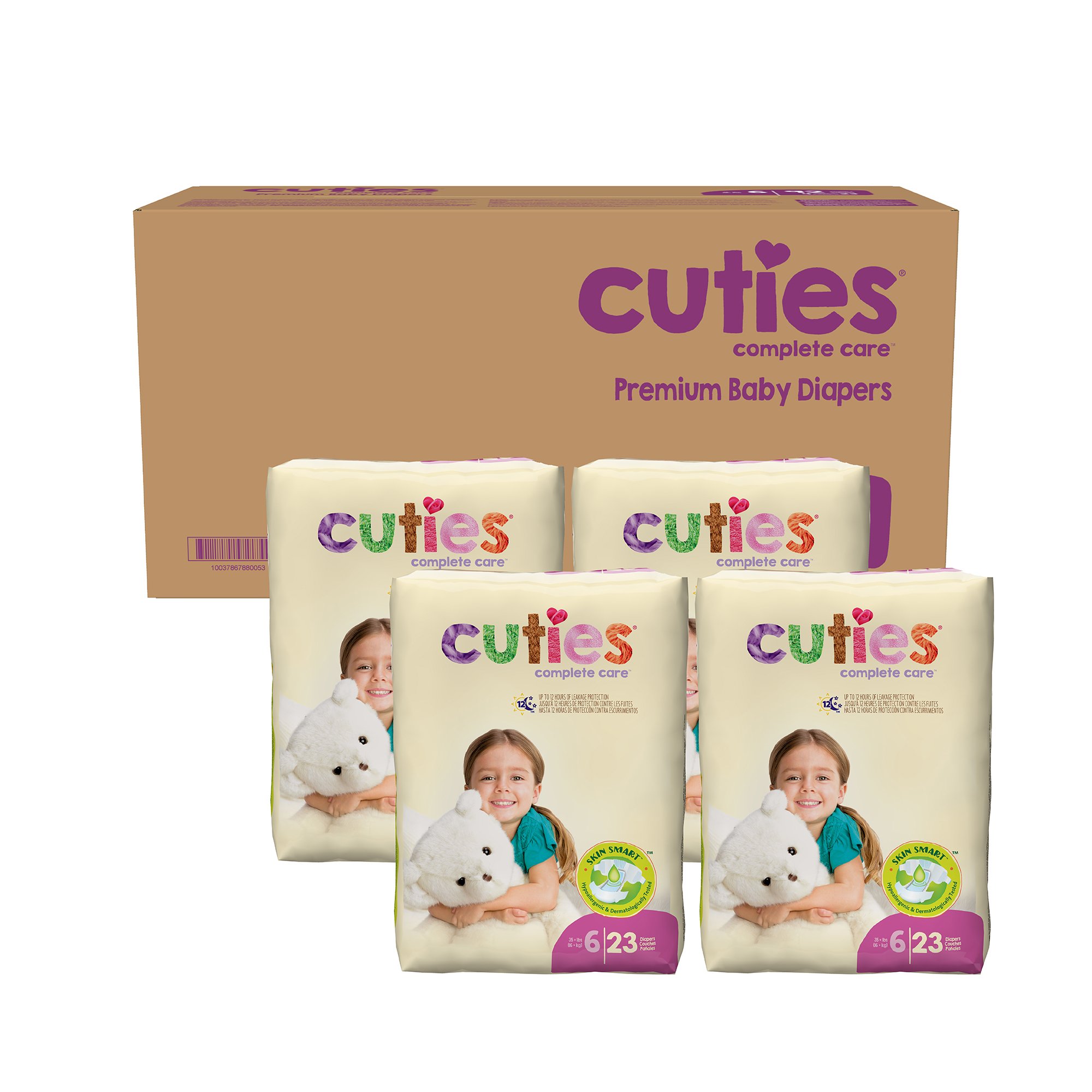 First Quality Products LLC CR6001 - Cuties® Premium Diaper, Size 6 - 23/Pack, 92/Case