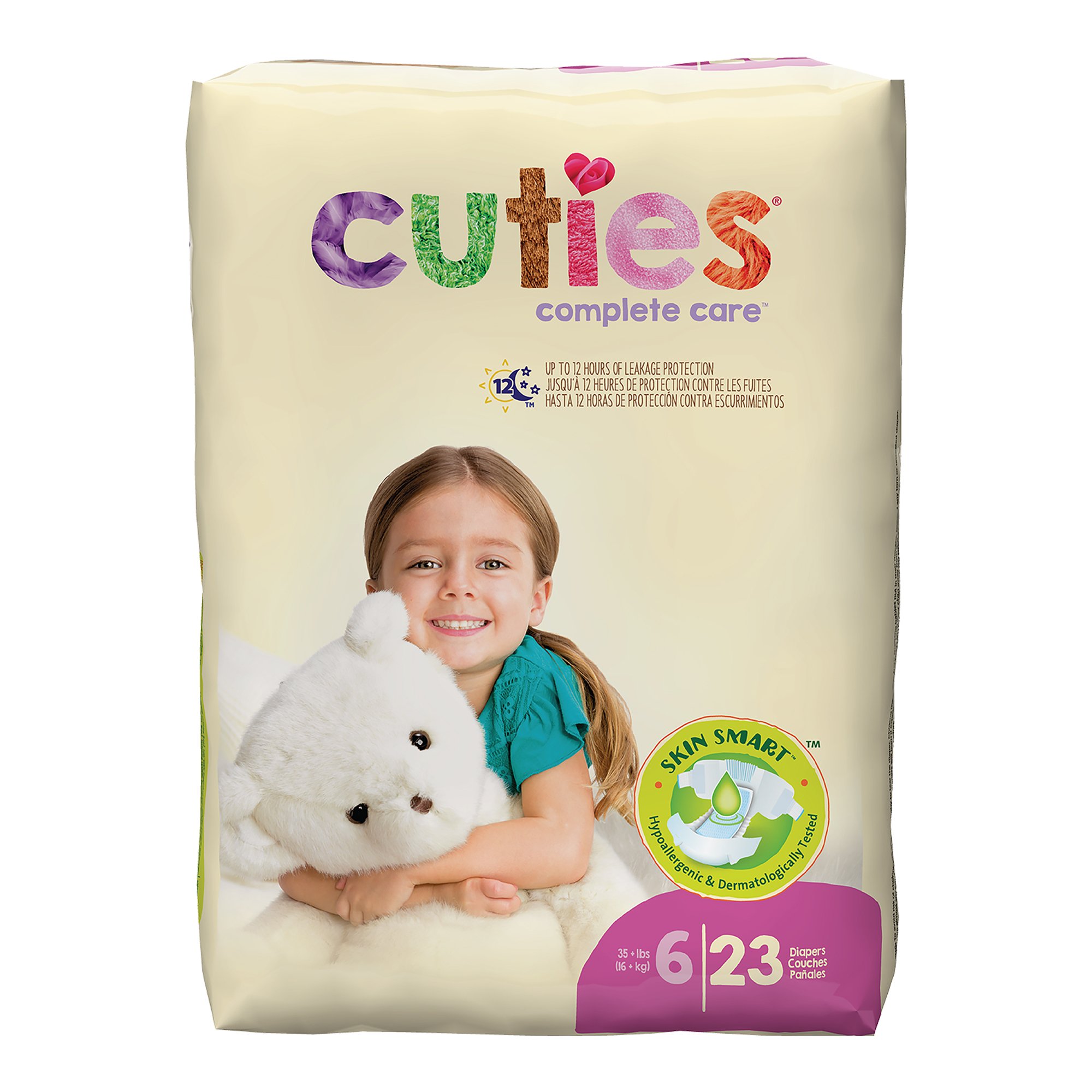 First Quality Products LLC CR6001 - Cuties® Premium Diaper, Size 6 - 23/Pack, 92/Case