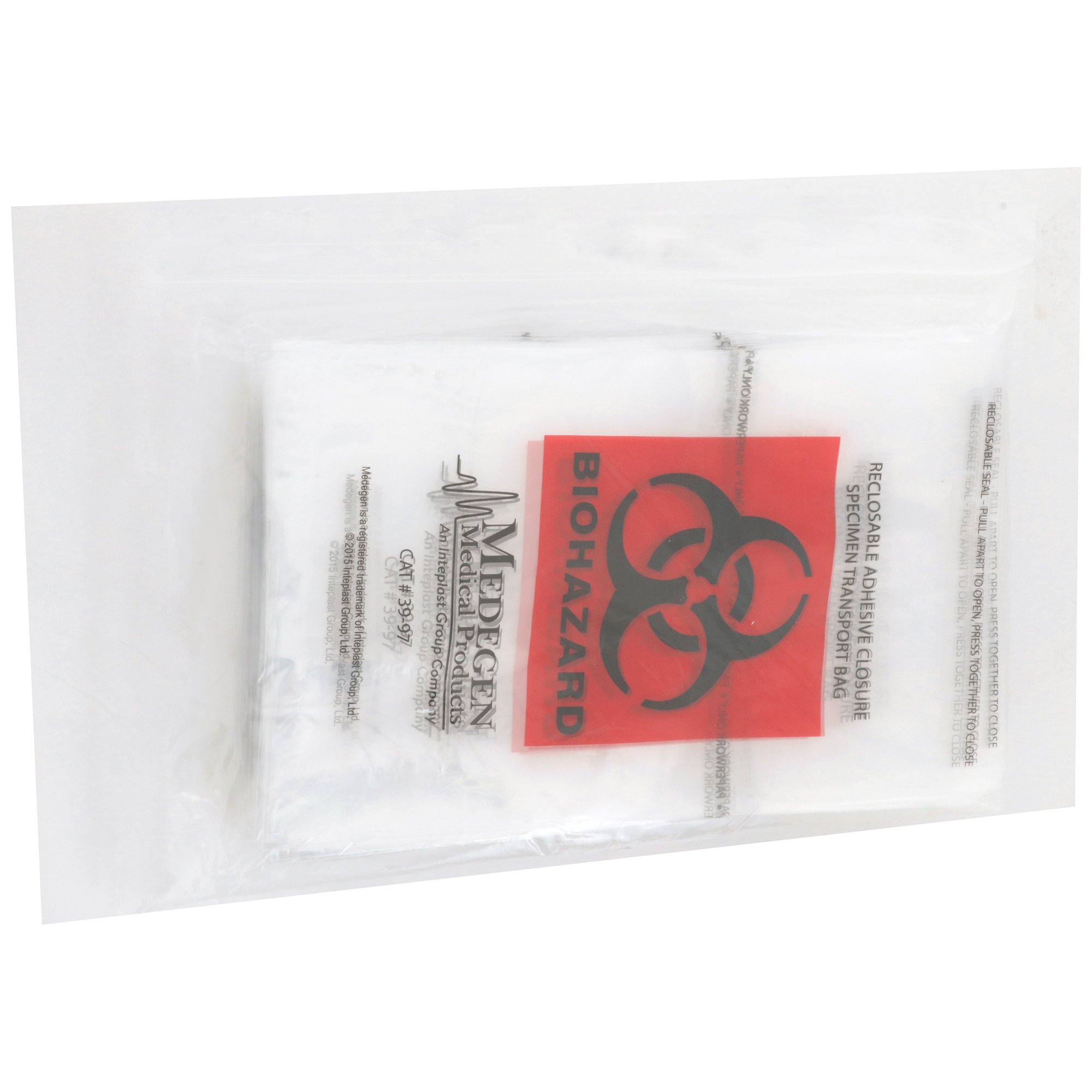 McKesson Brand 03-3997 - Medegen Specimen Transport Bag with Document Pouch, Adhesive Closure, 6 x 9 Inch - 1/Each, 1000/Case