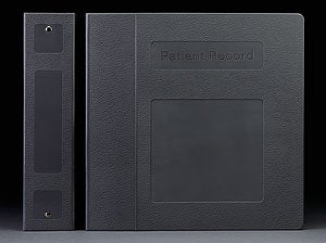 First Healthcare Products - M80360R3 Binder First Healthcare 3 Ring Navy Blue 400 Sheets Side Opening