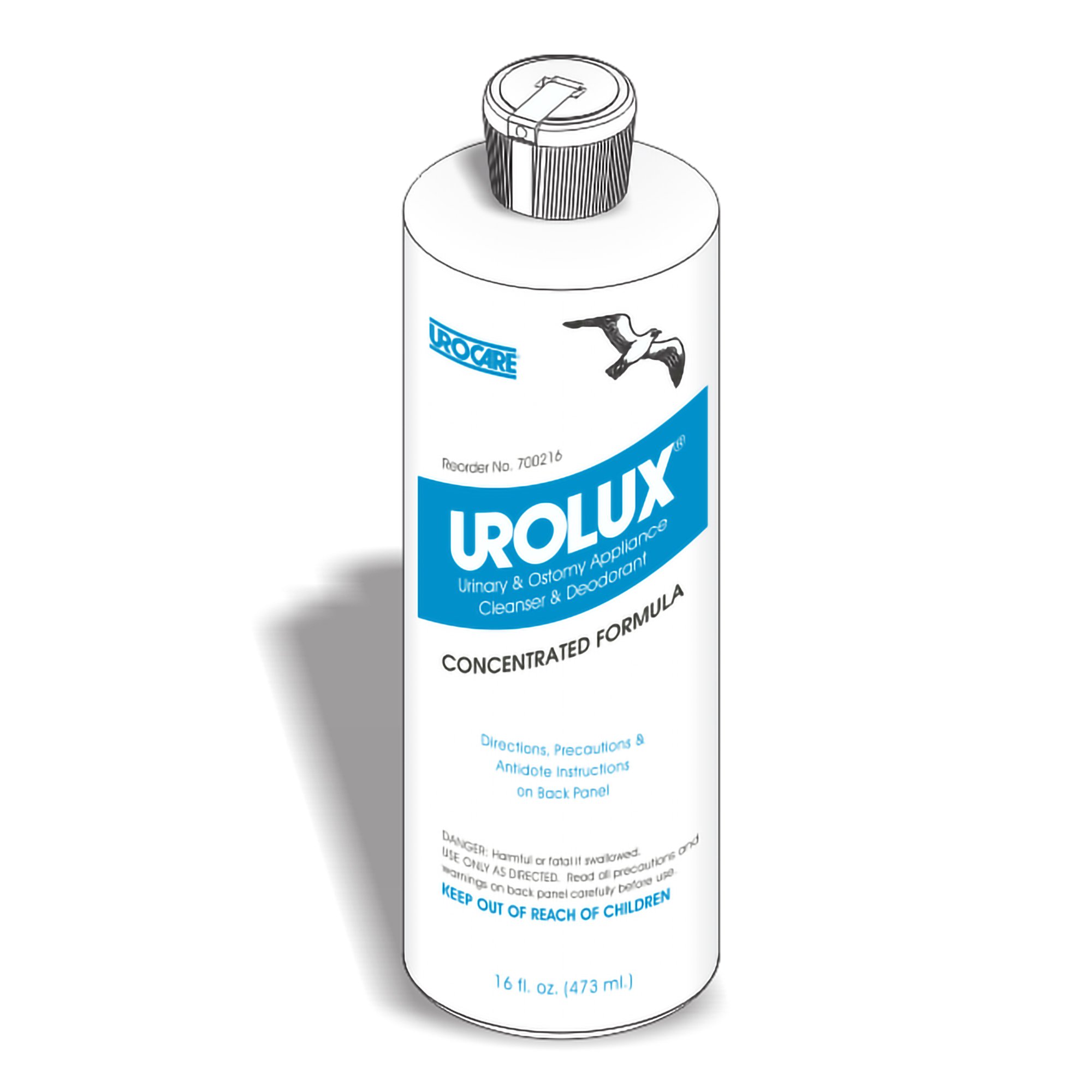 Urocare Products 70021612 - Urolux® Urinary and Ostomy Appliance Cleanser and Deodorant, 16-ounce bottle - 1/Each, 12/Case