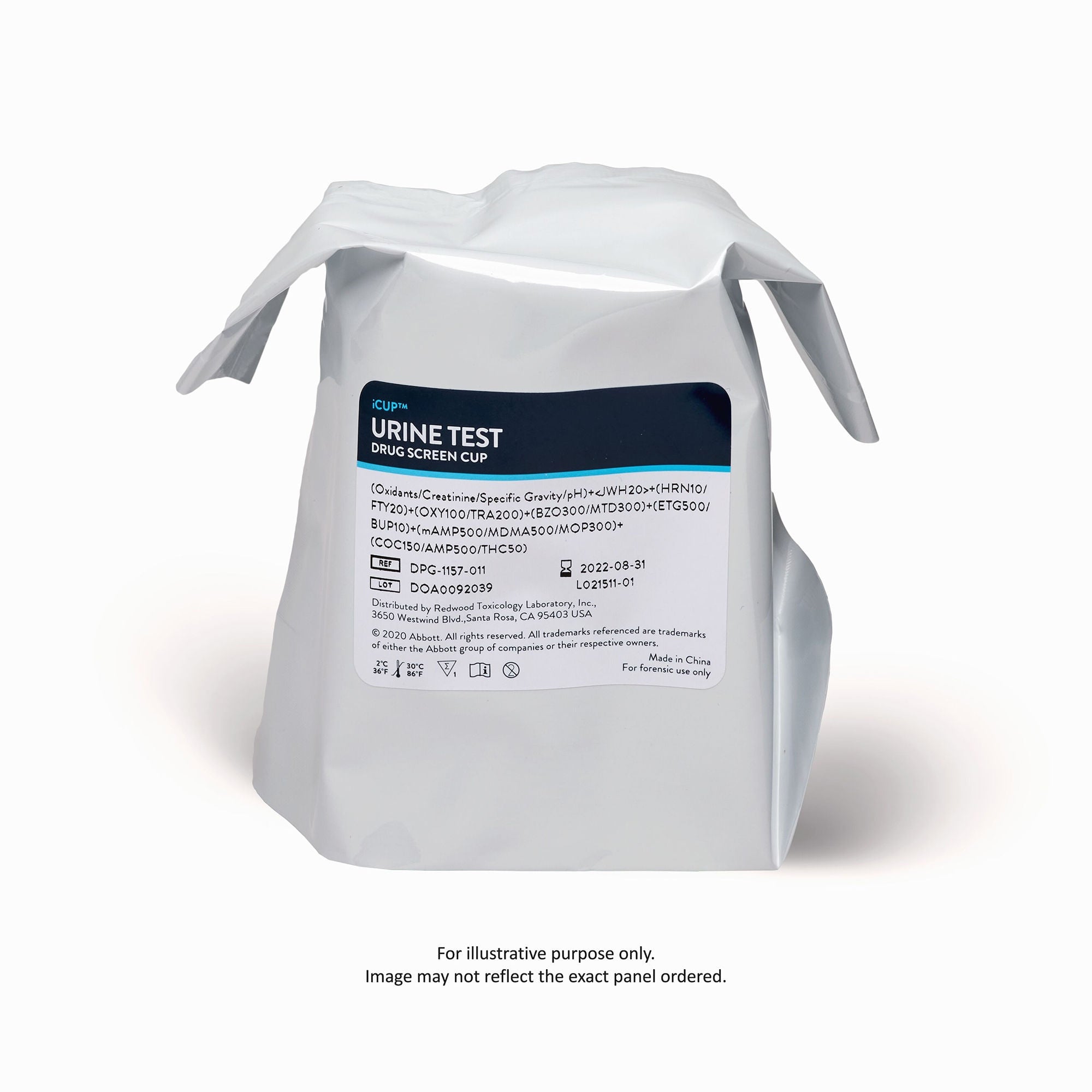 Abbott Rapid Dx North America LLC - I-DUA-167-291 Drugs of Abuse Test Kit iCup® A.D. AMP300, COC, MDMA, OPI, OXY, THC (OX, pH, SG) 25 Tests CLIA Non-Waived